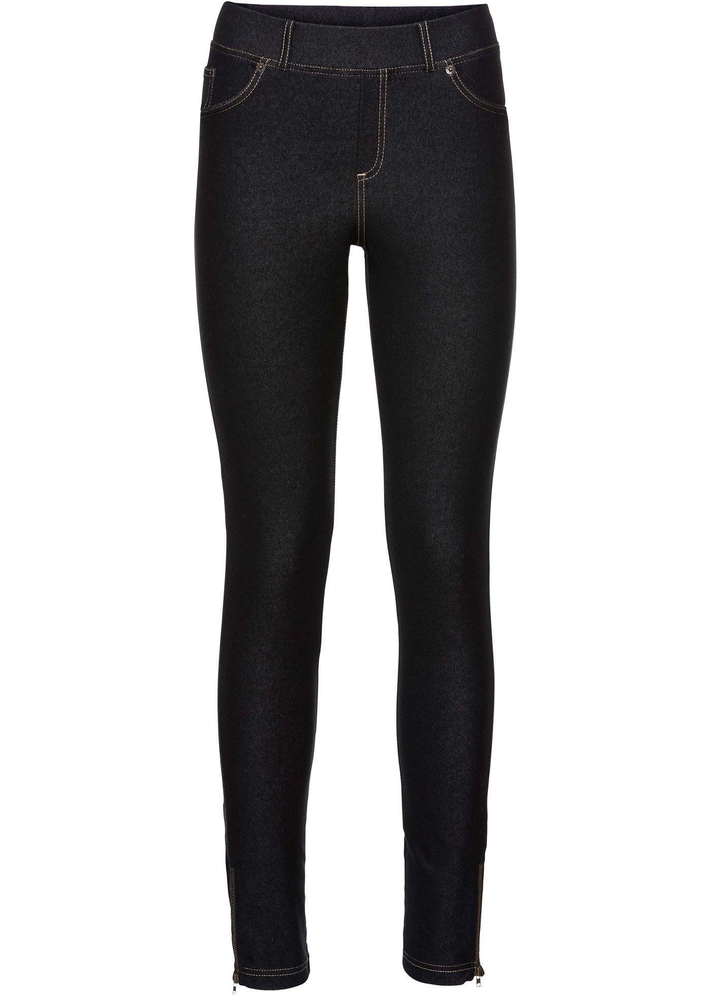 Image de Legging effet jean avec zips
