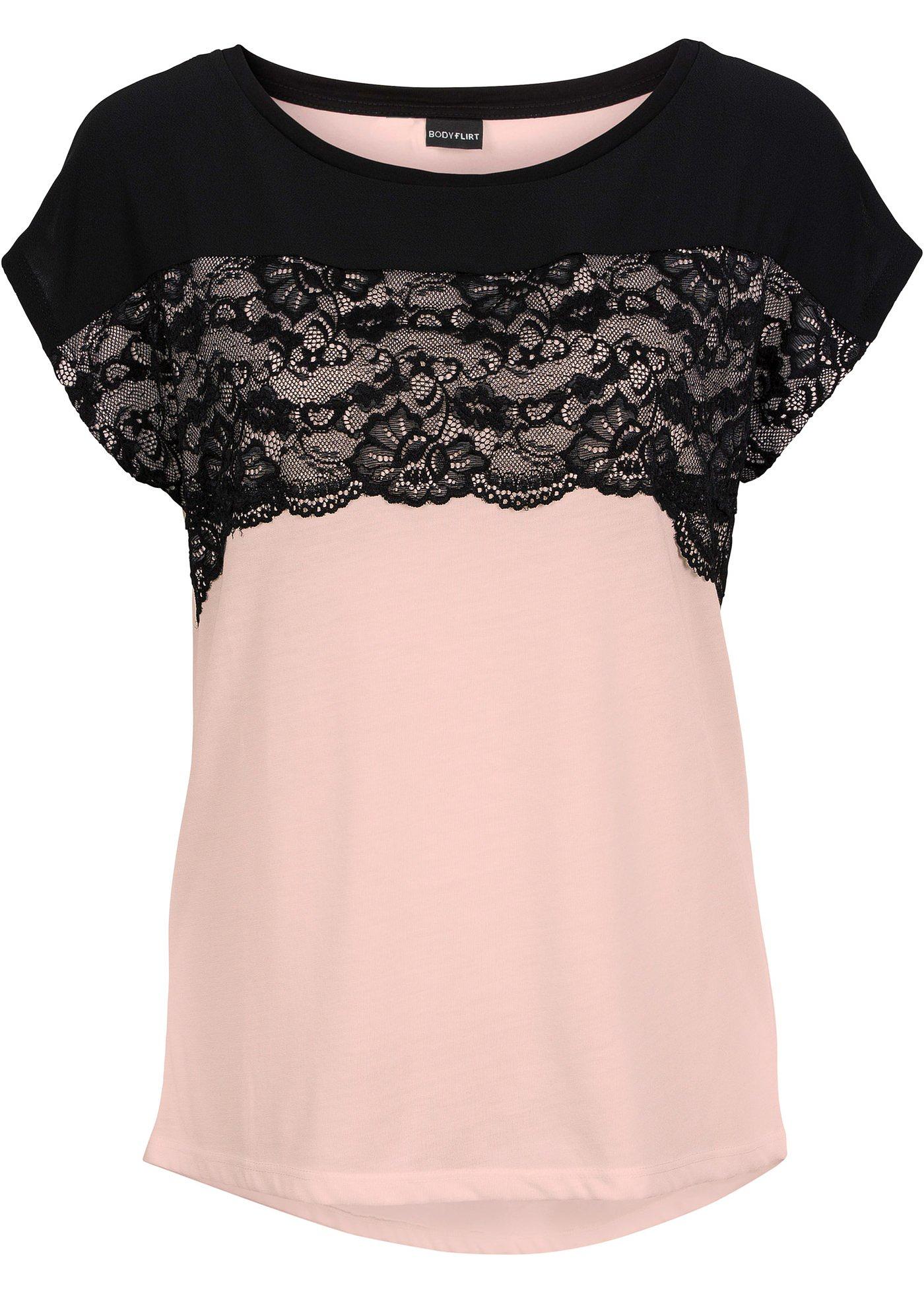 T-shirt avec dentelle