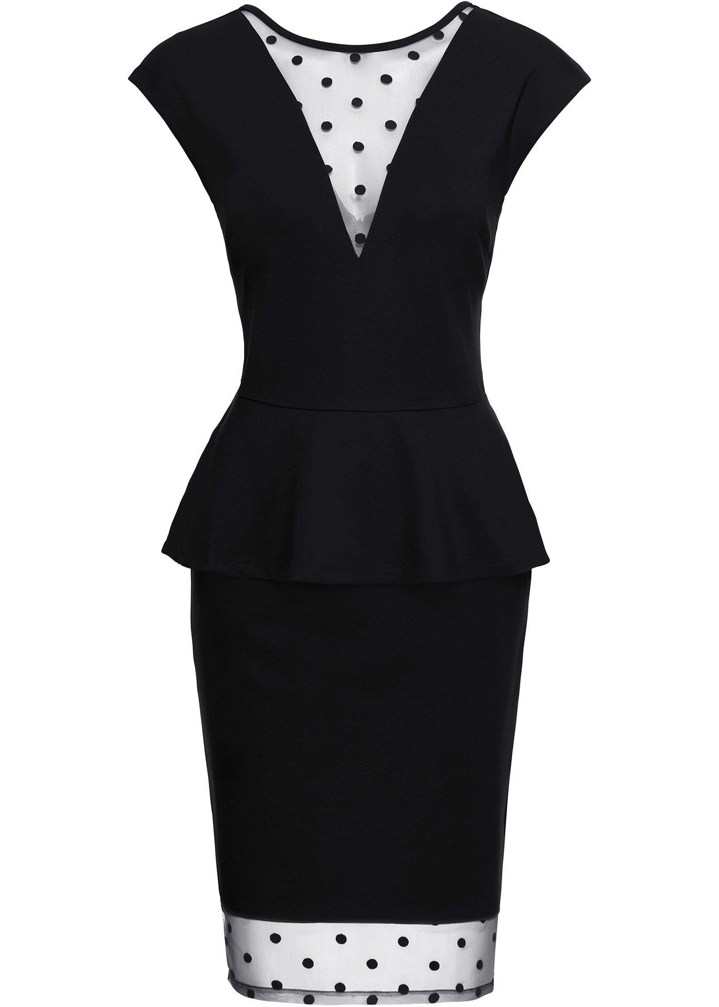 Robe à empiècement résille