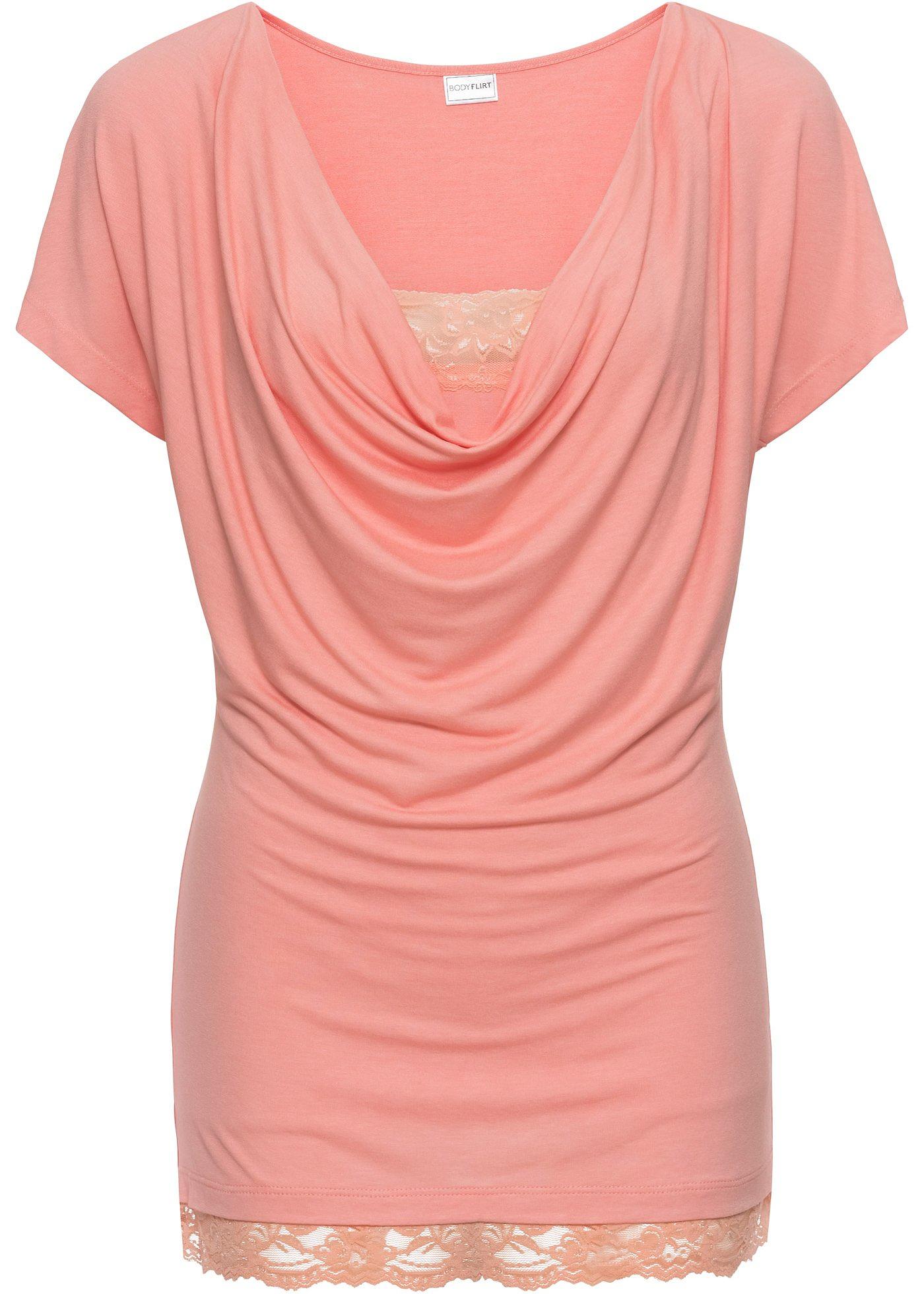 T-shirt avec dentelle