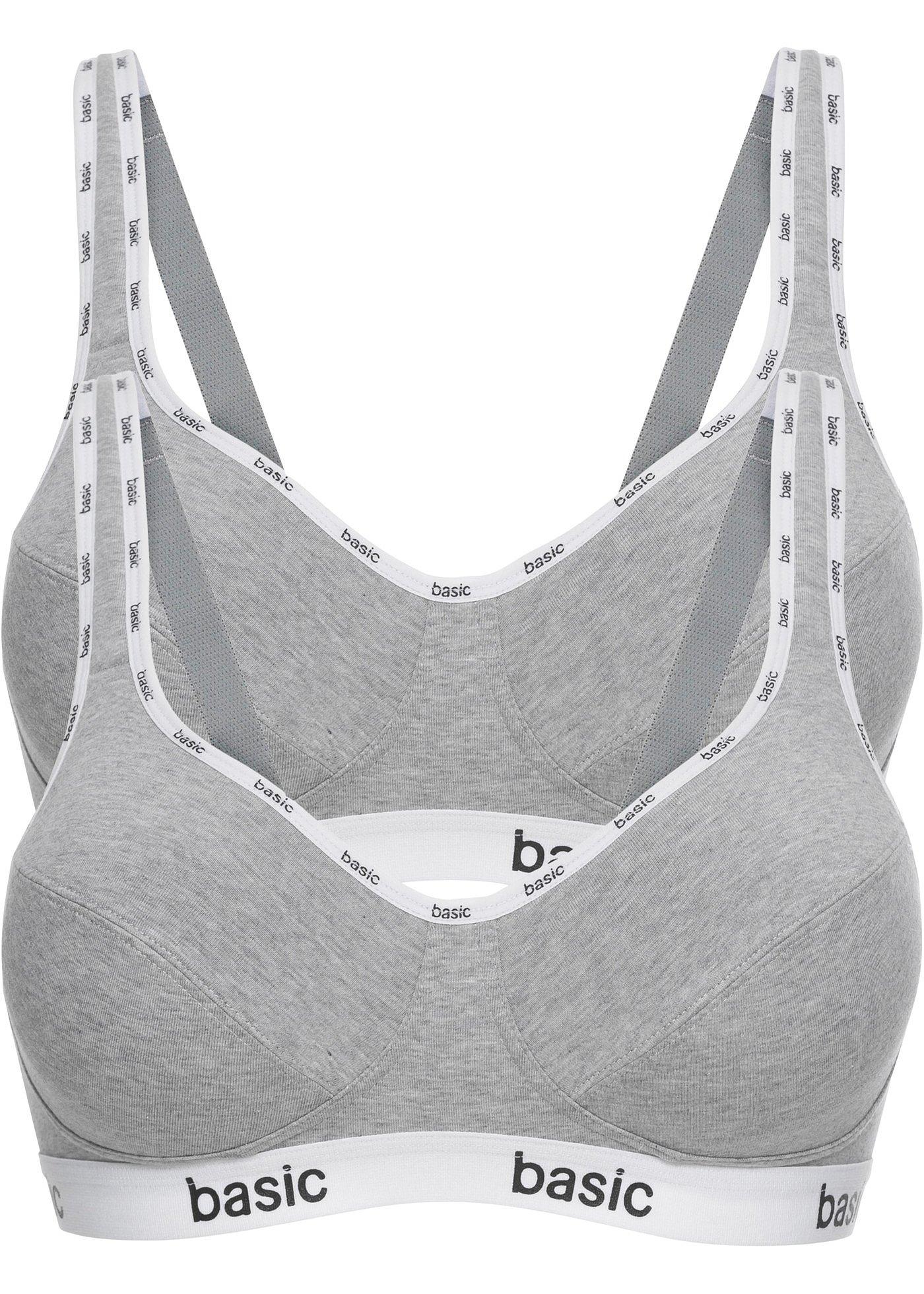 Lot de 2 soutiens-gorge sans armatures coton bio