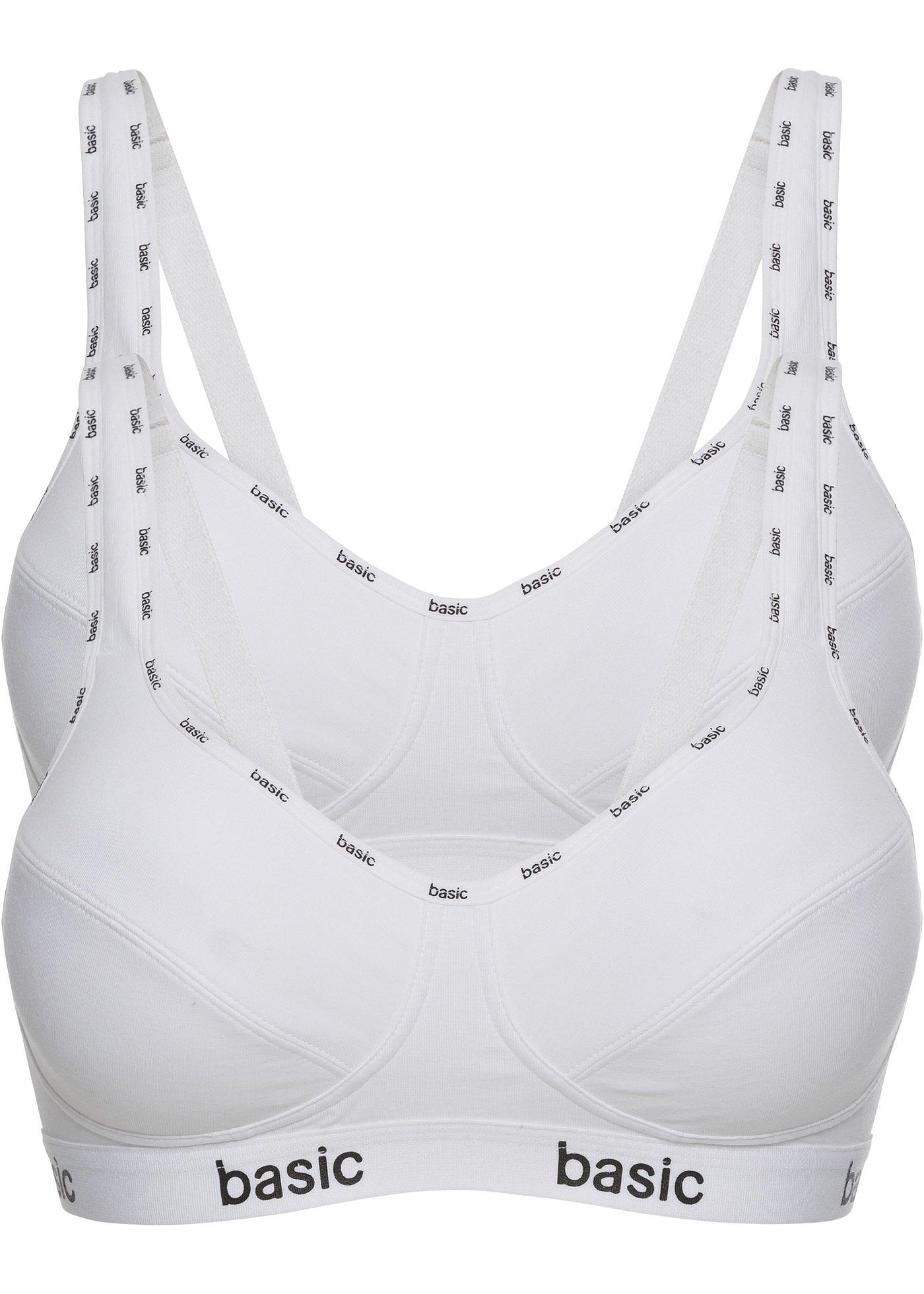 Lot de 2 soutiens-gorge sans armatures coton bio