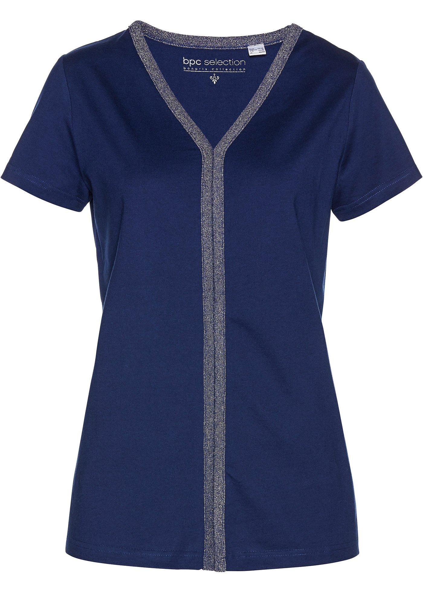 T-shirt avec bordure pailletée