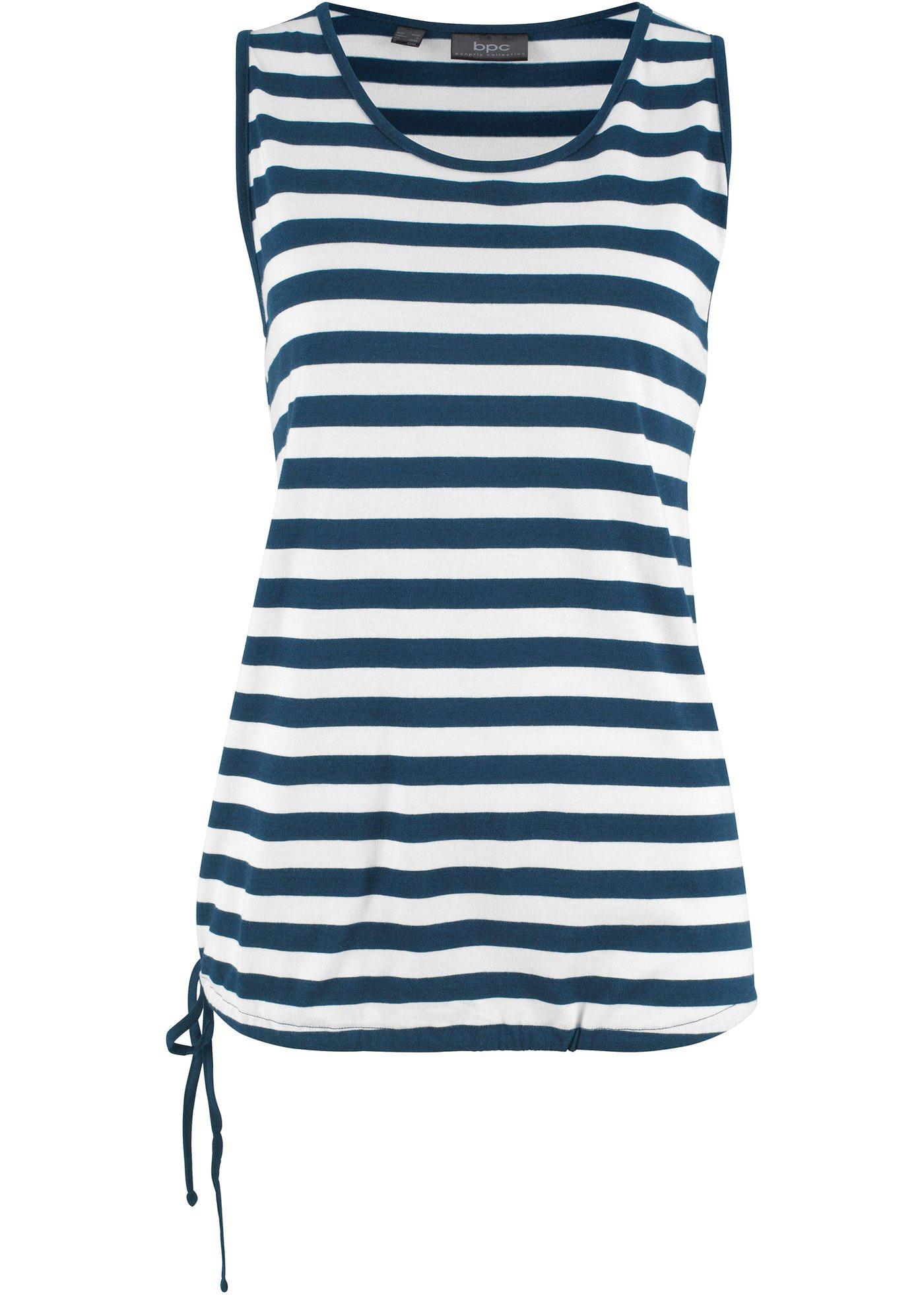 Top à rayures avec nœud