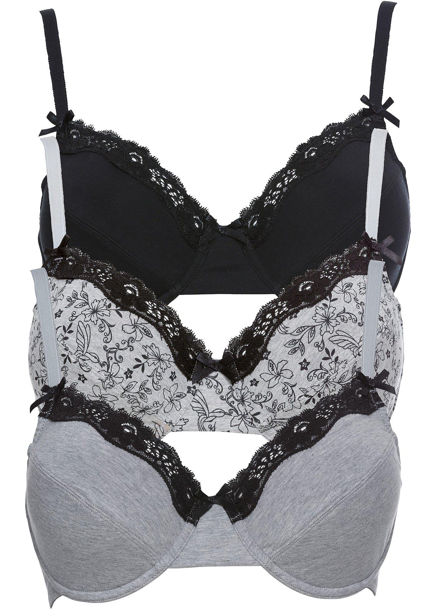 Lot de 3 soutiens-gorge à armatures