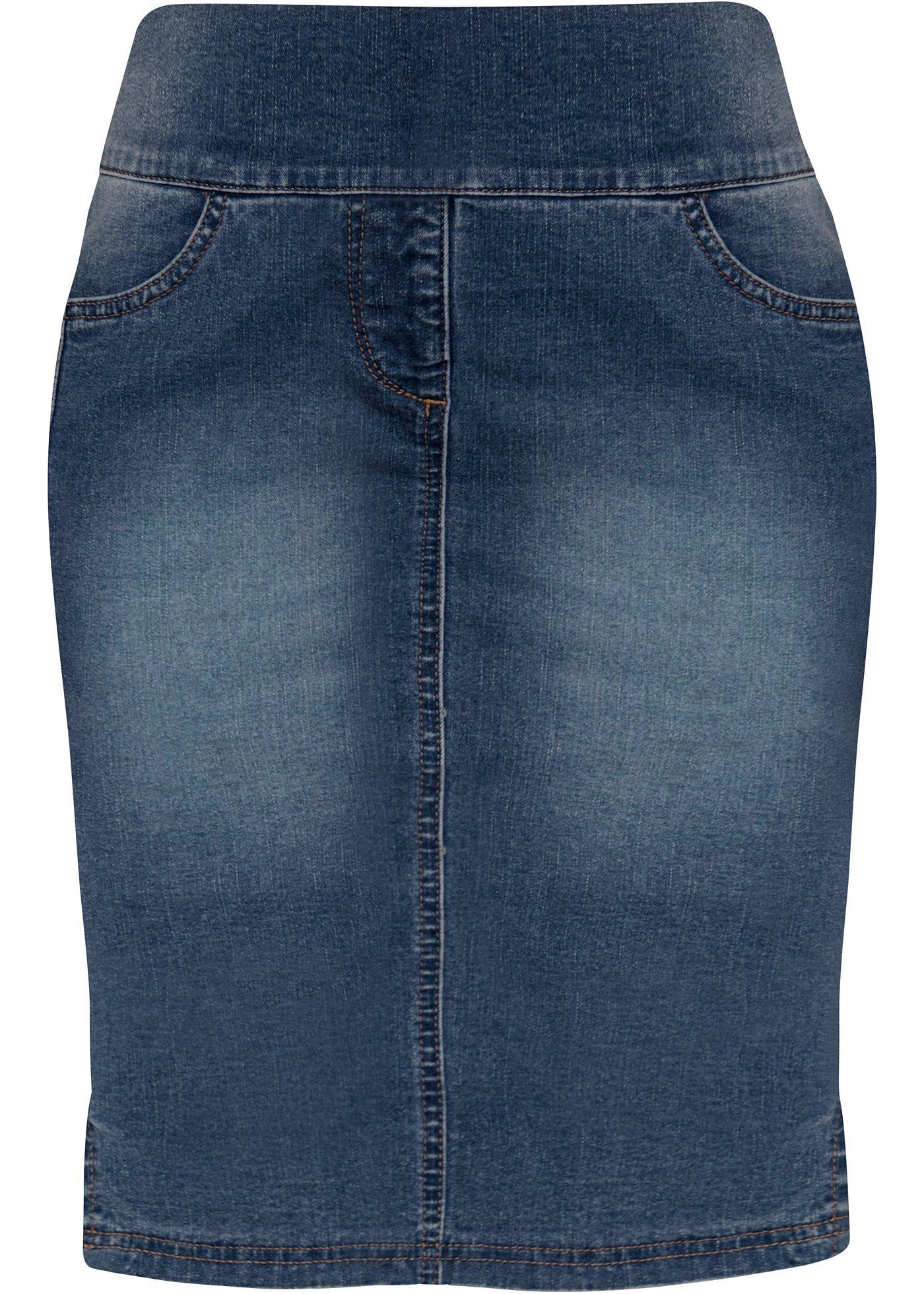 Jupe extensible taille haute avec empiècement confortable