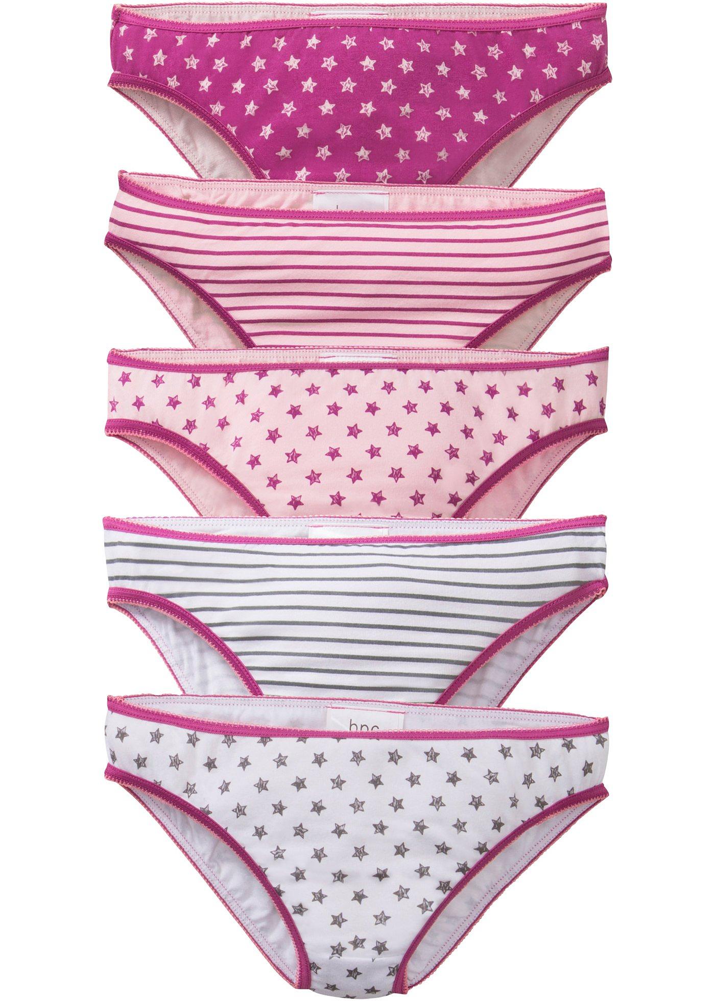 Lot de 5 slips en coton bio