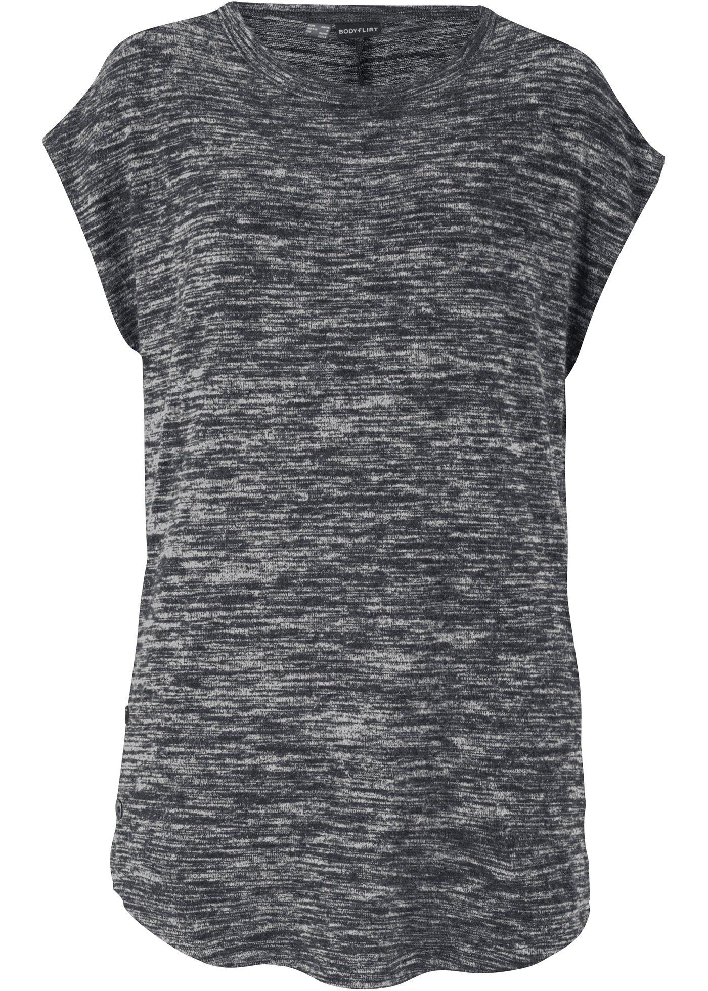 Pull manches courtes à boutons-pression