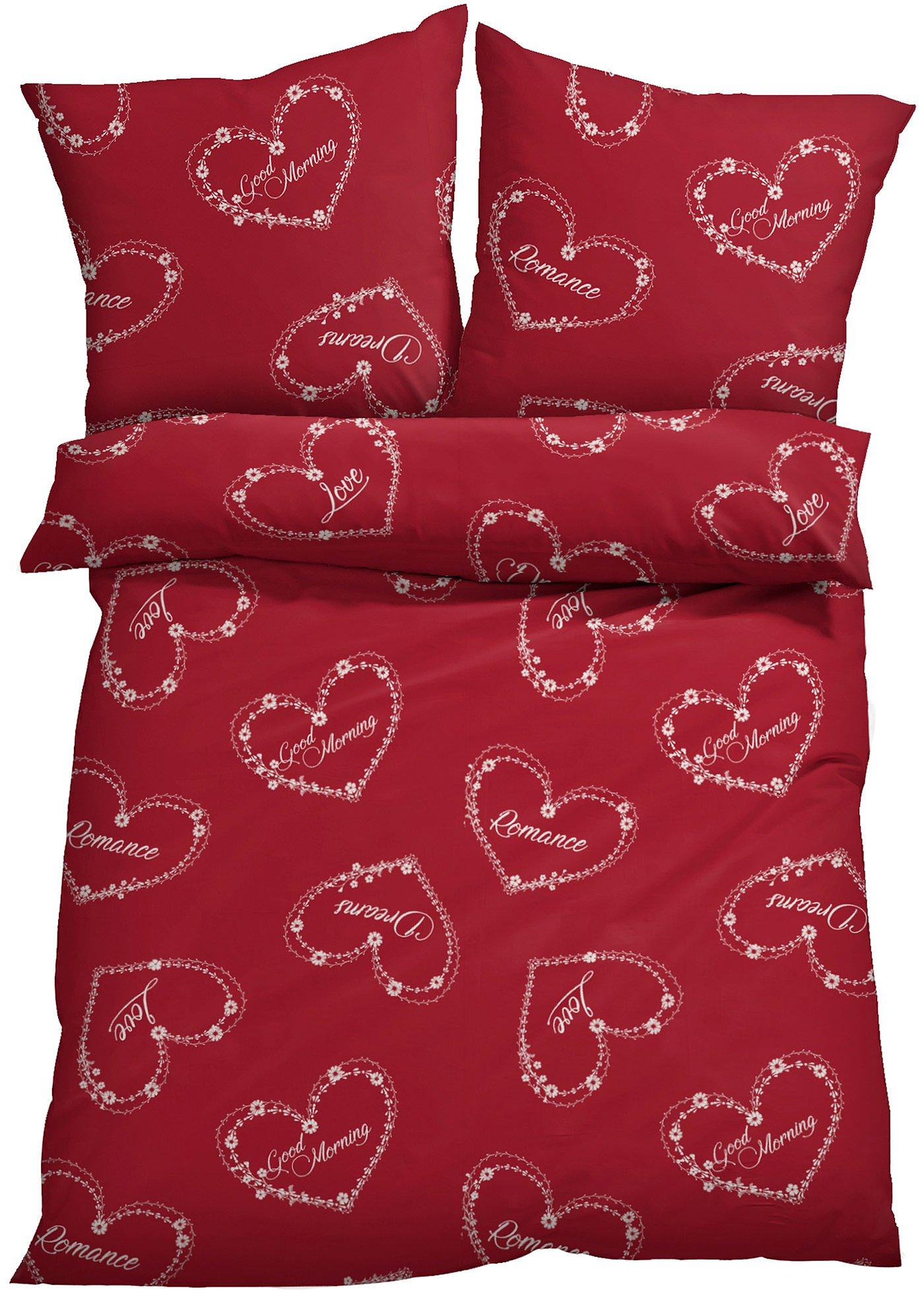 Parure de lit motifs cœurs