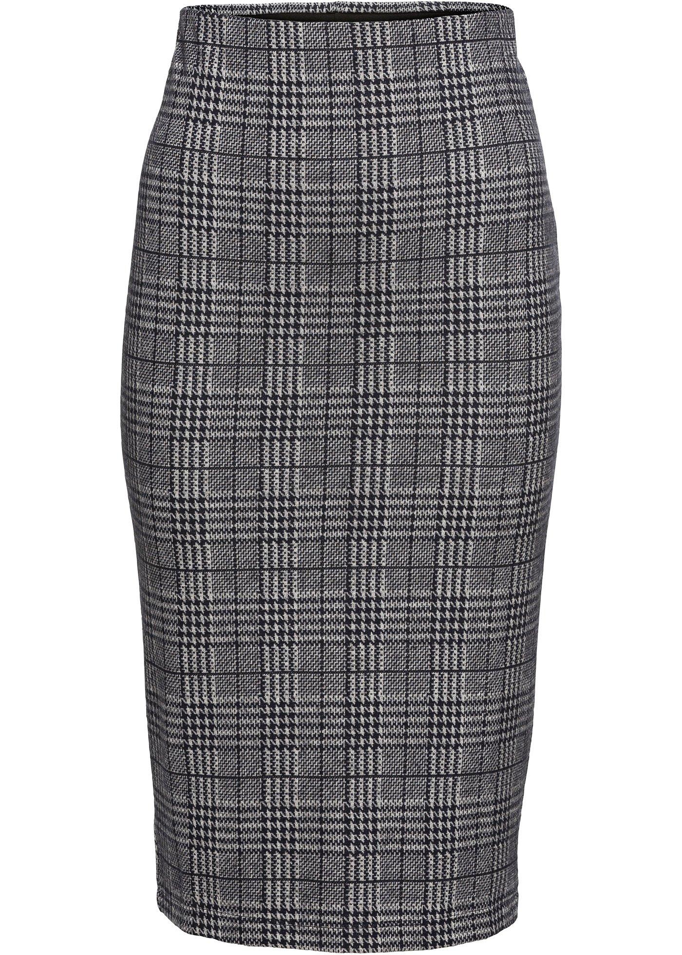 Jupe crayon jacquard extensible