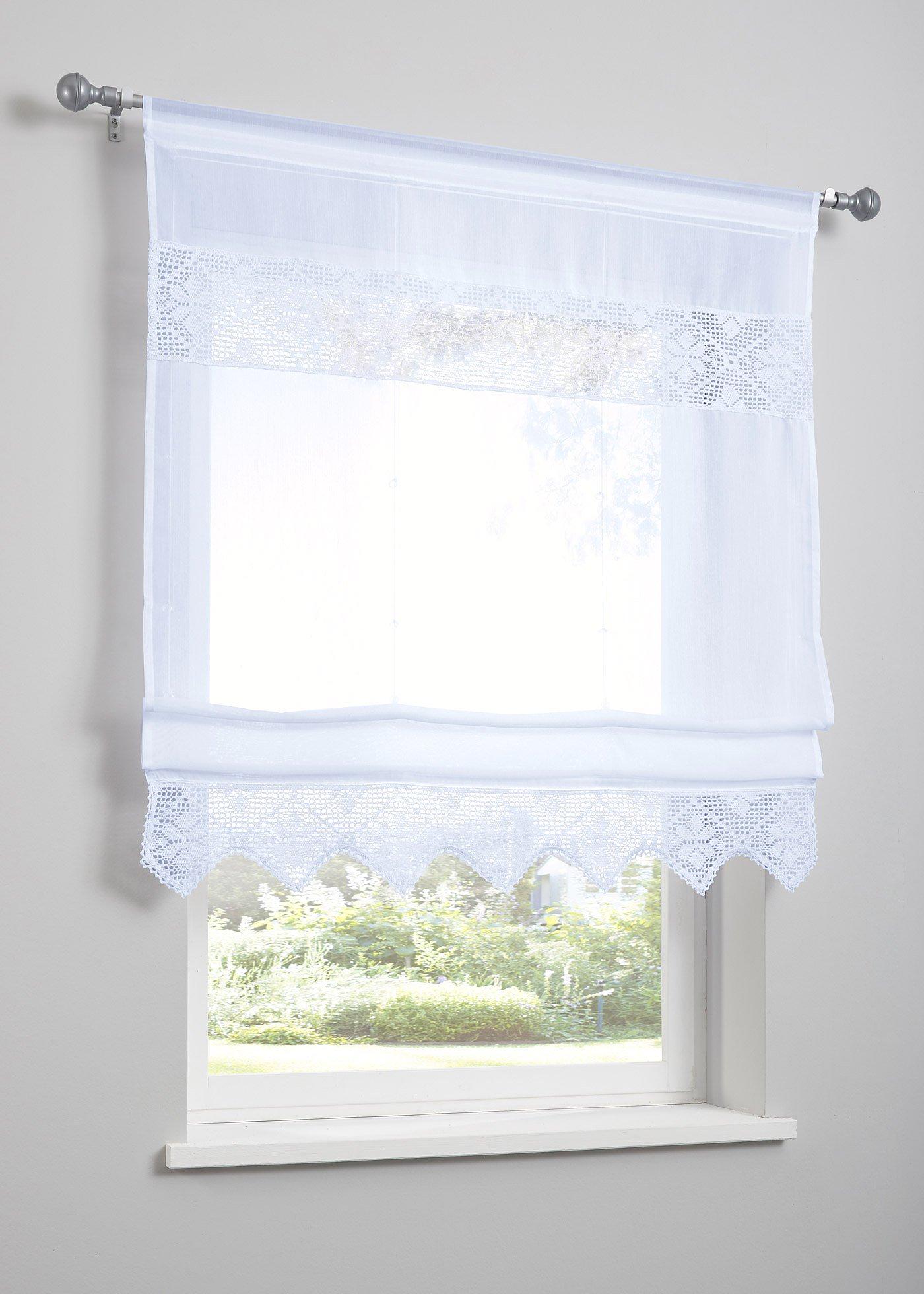 Store bateau avec bordure au crochet