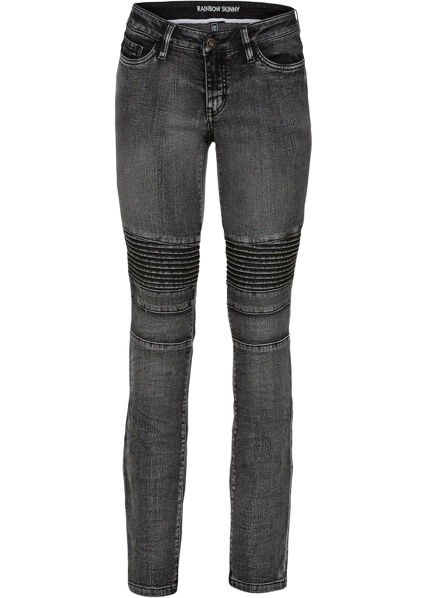 Jean skinny style motard