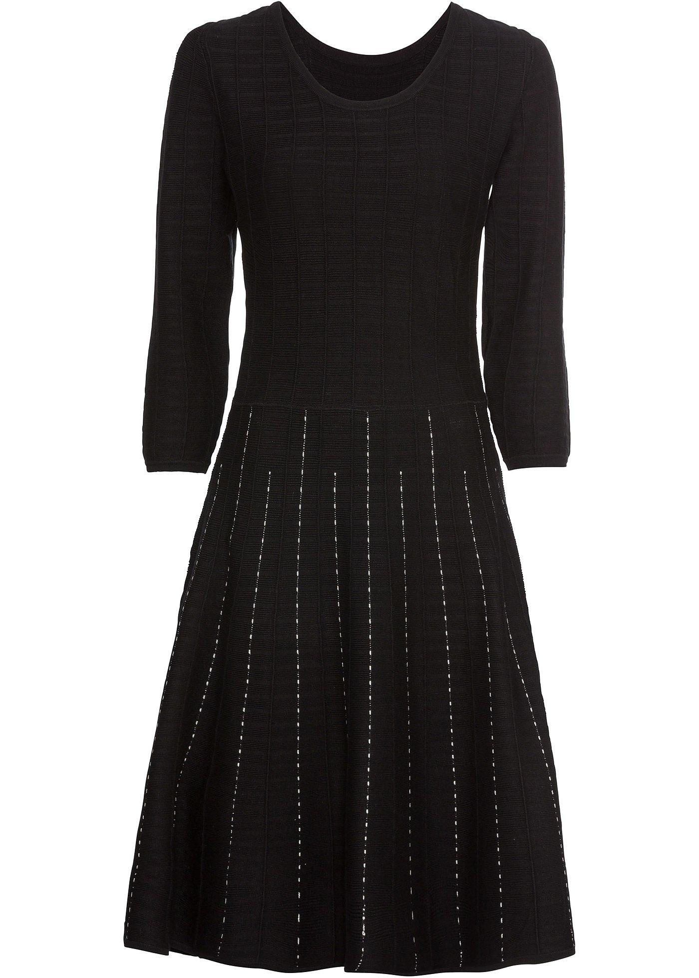 Robe en maille à rayures