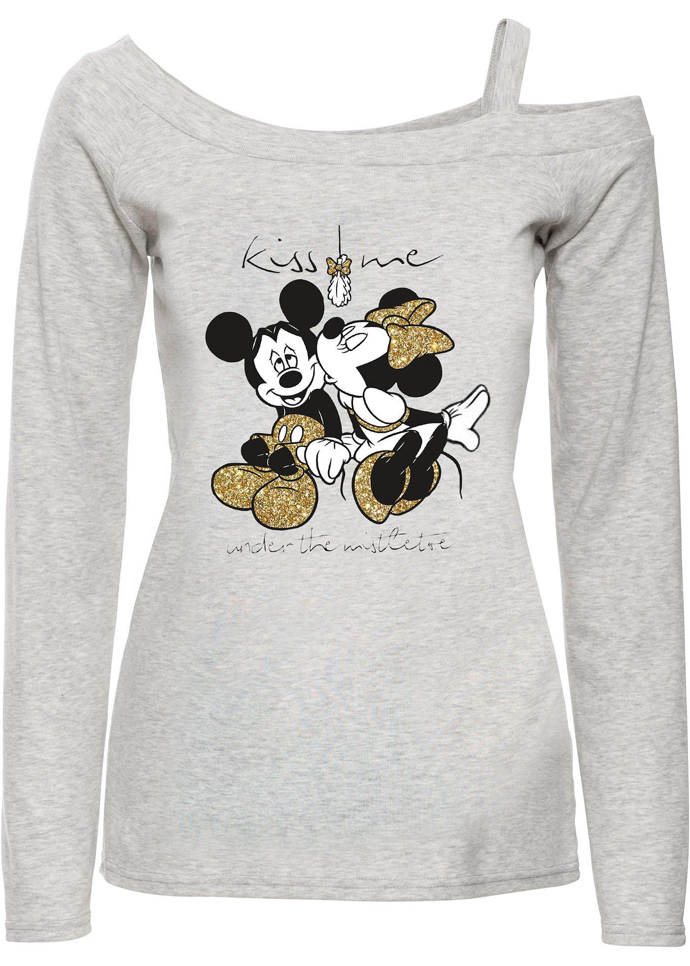 T-shirt manches longues à imprimé Mickey Mouse