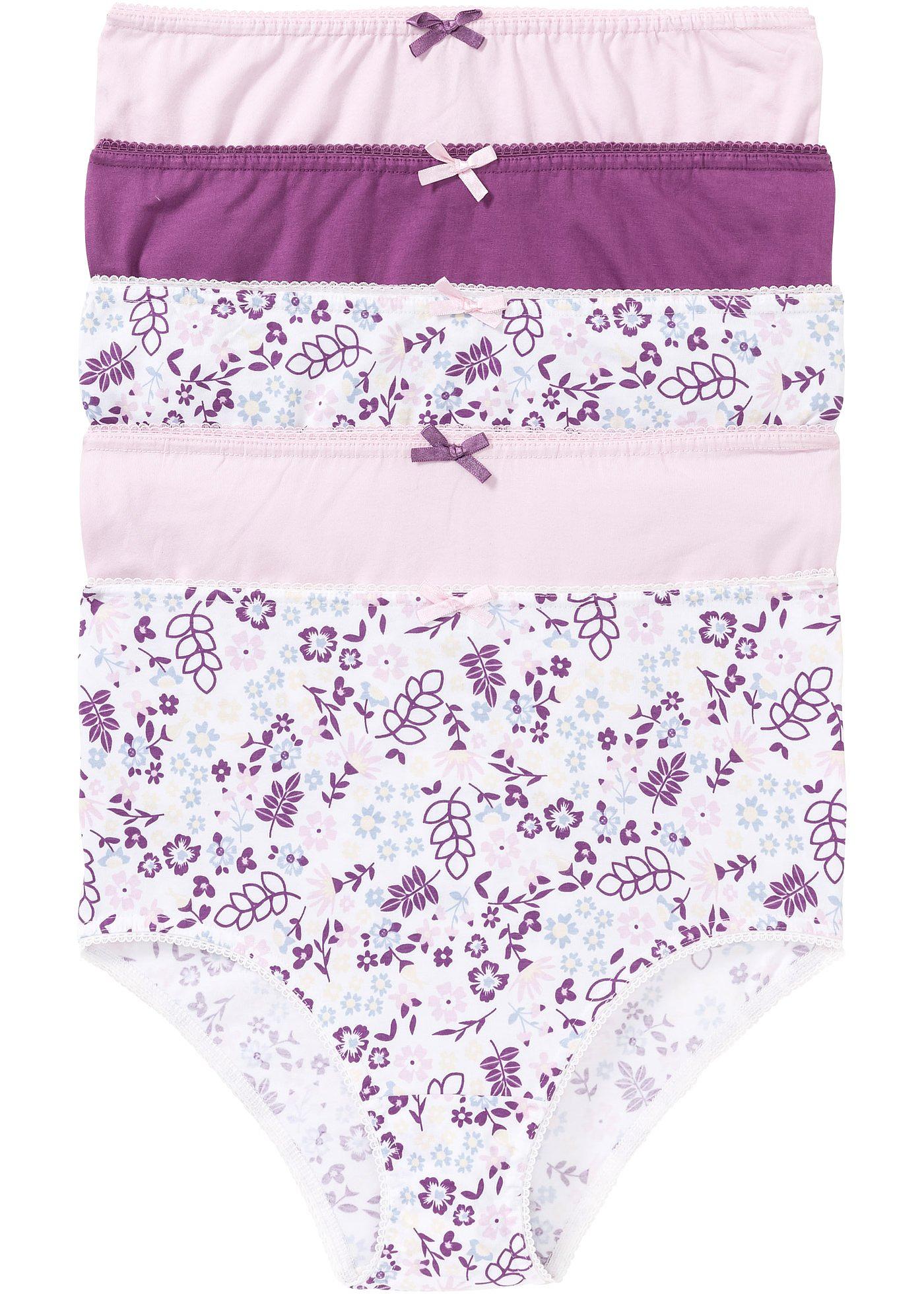 Lot de 5 slips taille haute