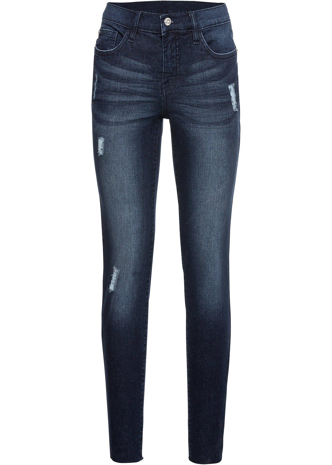 Jean Skinny, taille courte