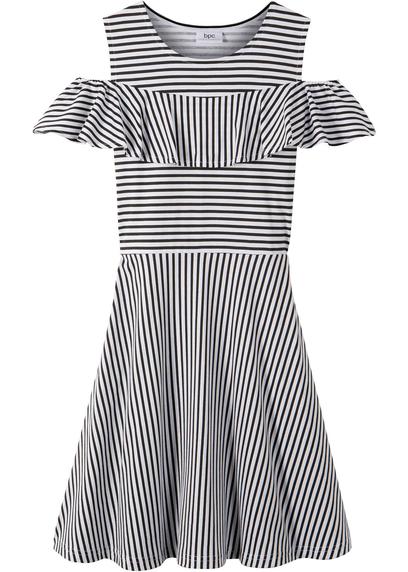 Robe fille à volant en coton bio