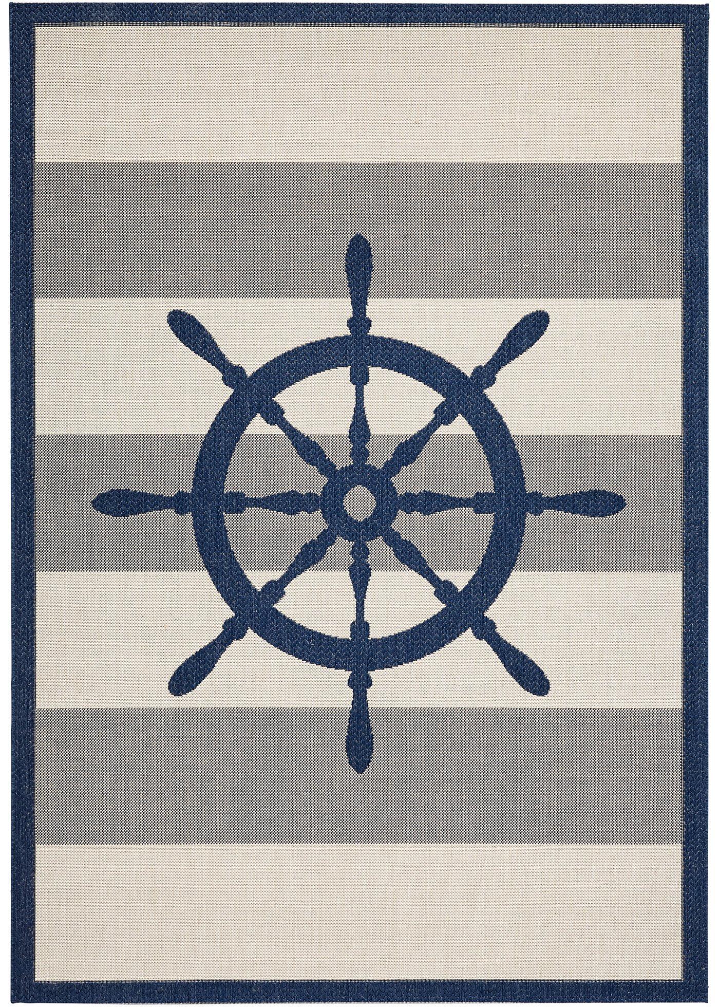 Tapis à motif gouvernail