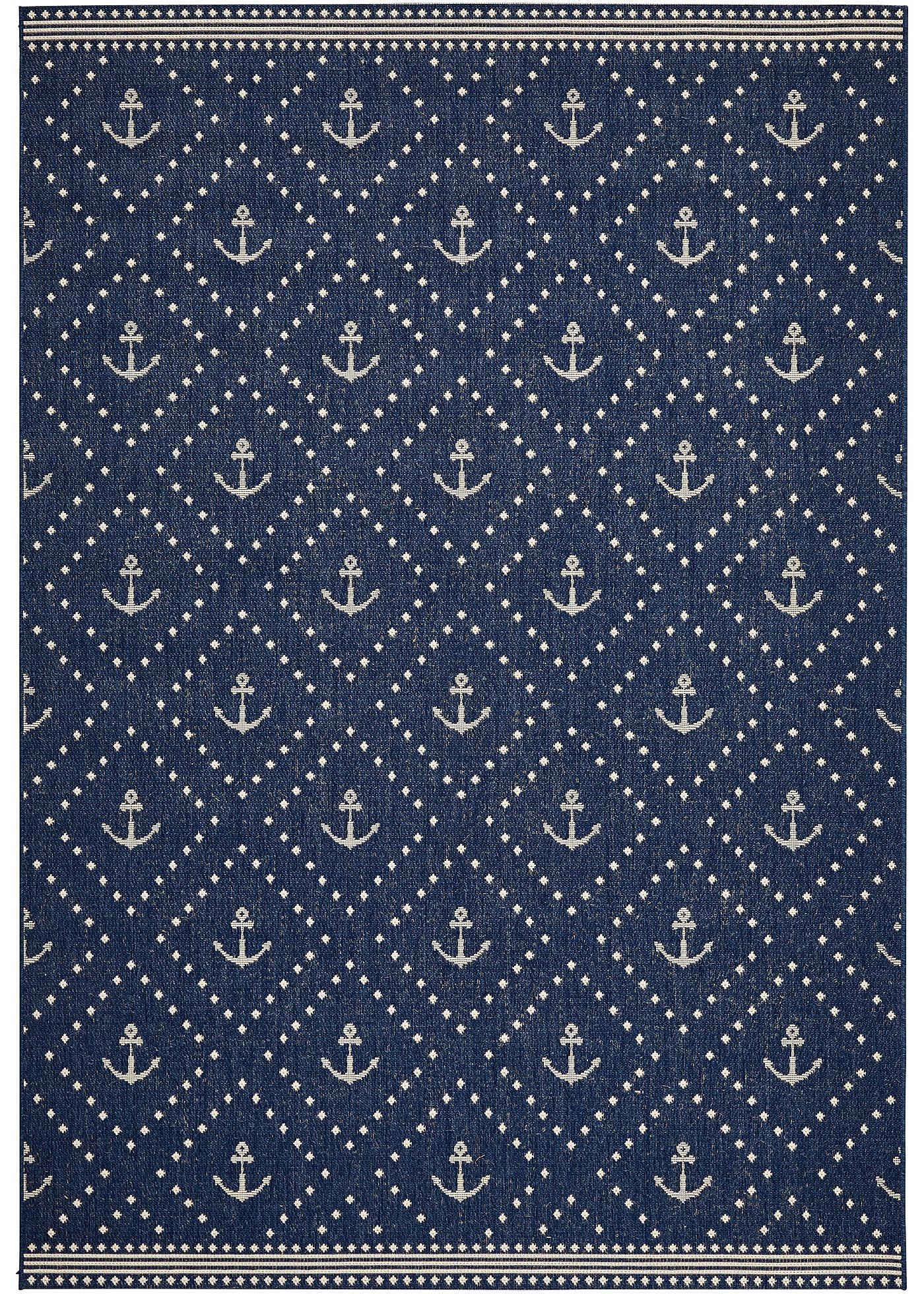 Tapis à motif ancre