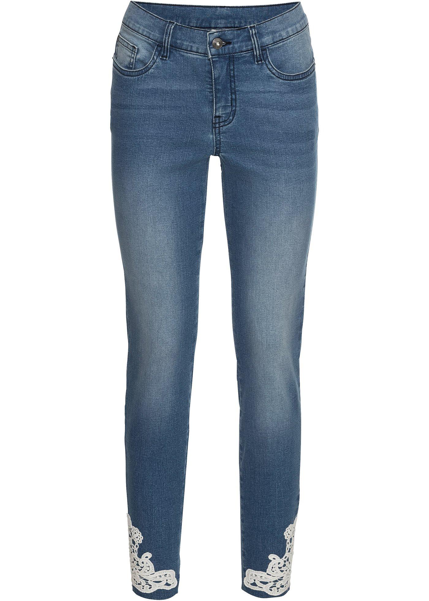 Jean à dentelle crochetée