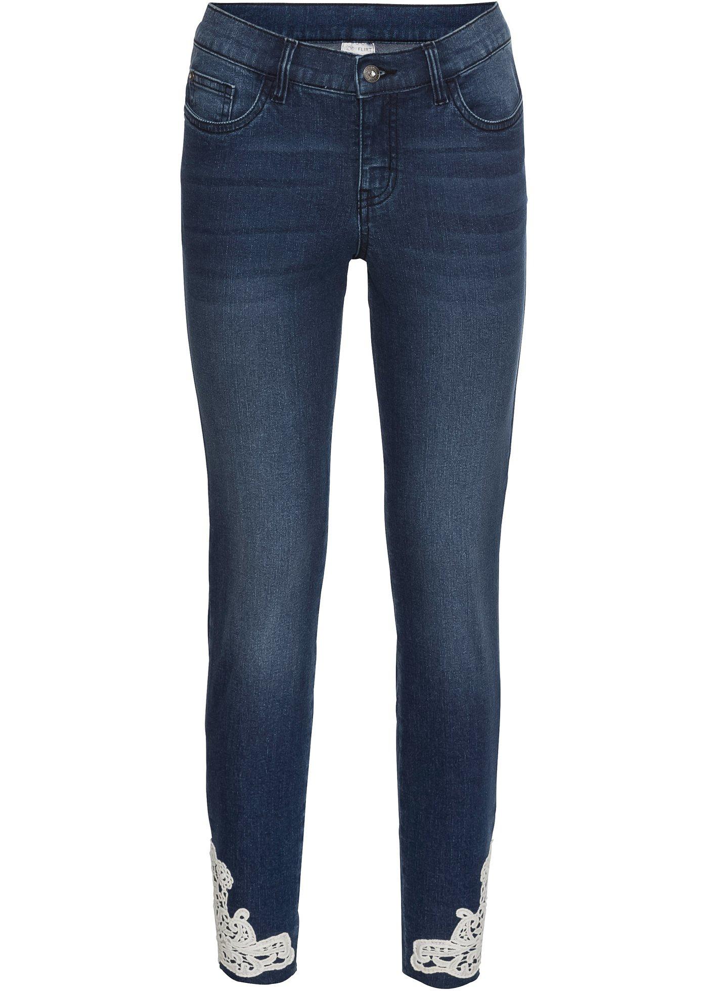 Jean à dentelle crochetée