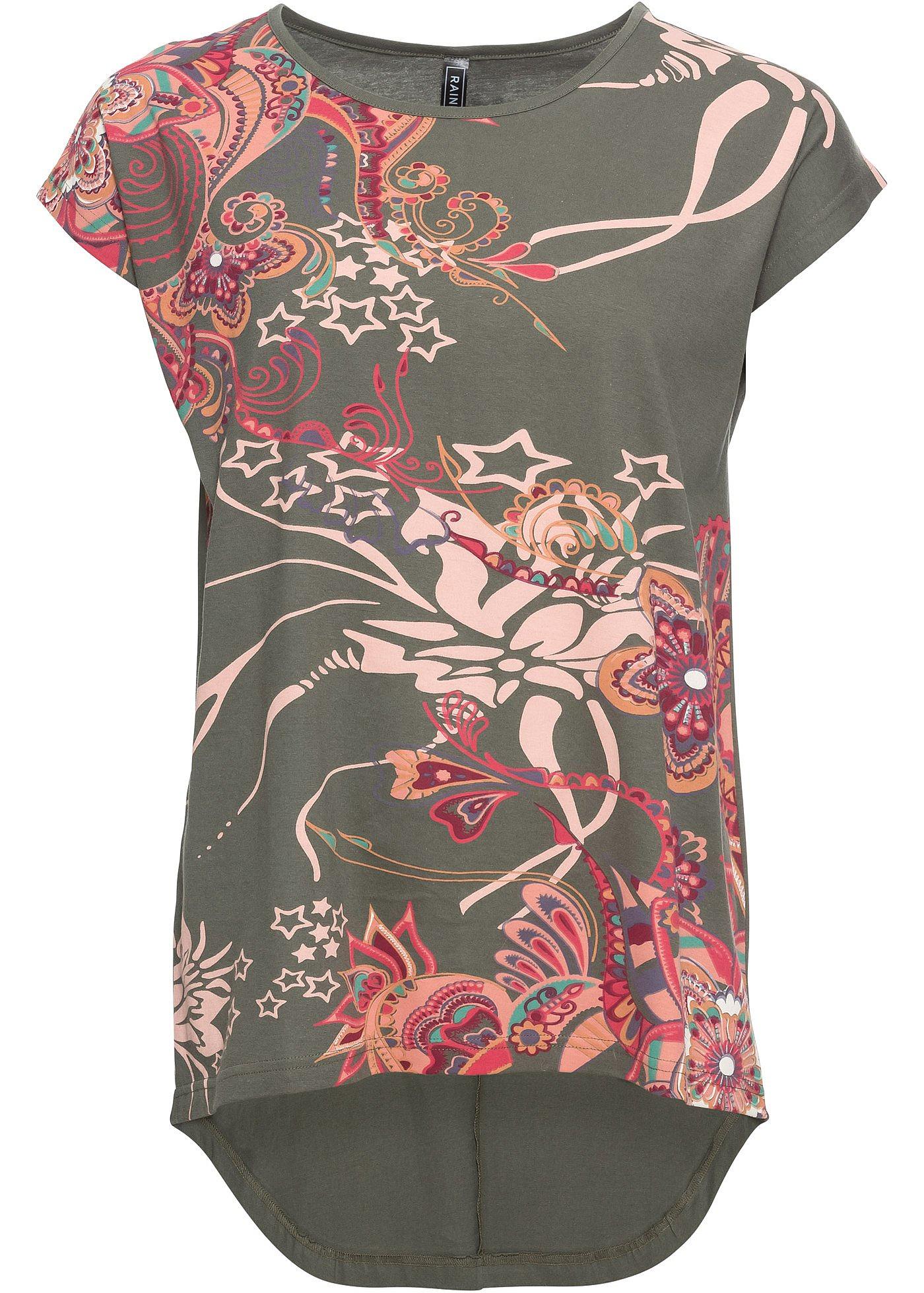 T-shirt à imprimé paisley