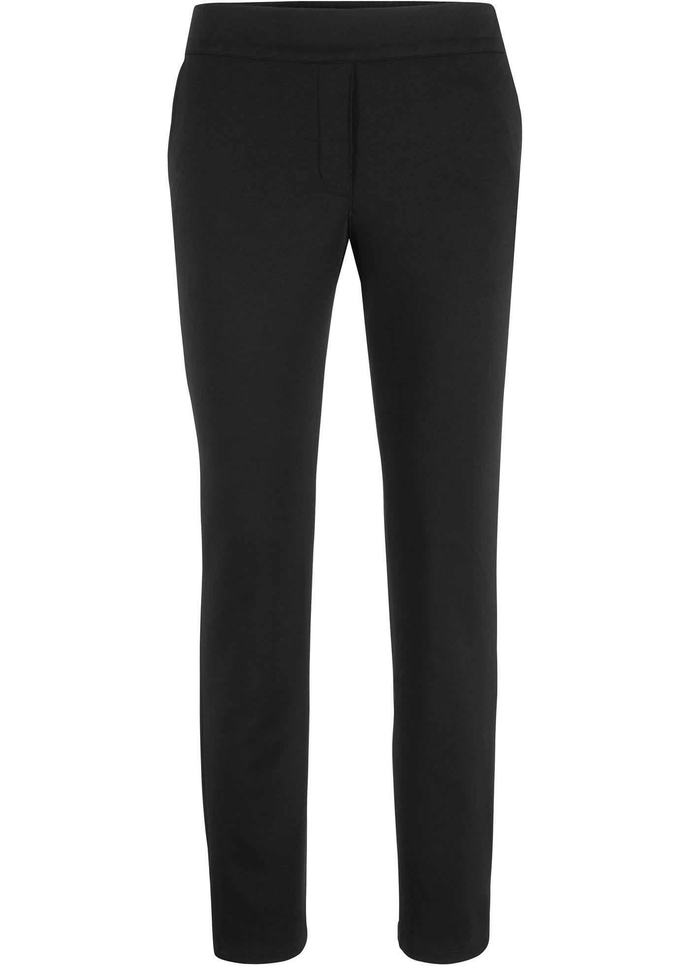 Pantalon en Punto di Roma à taille élastiquée