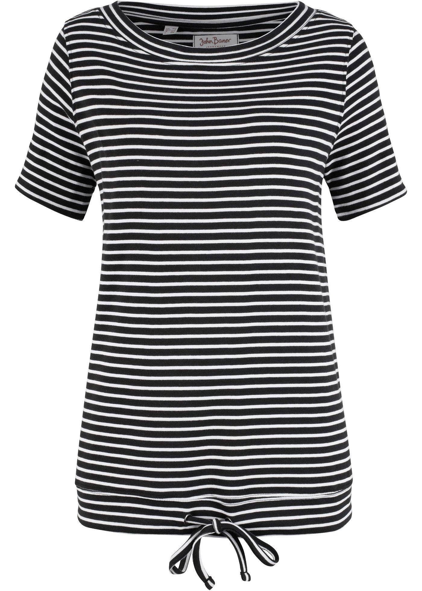 T-shirt rayé manches 1/2