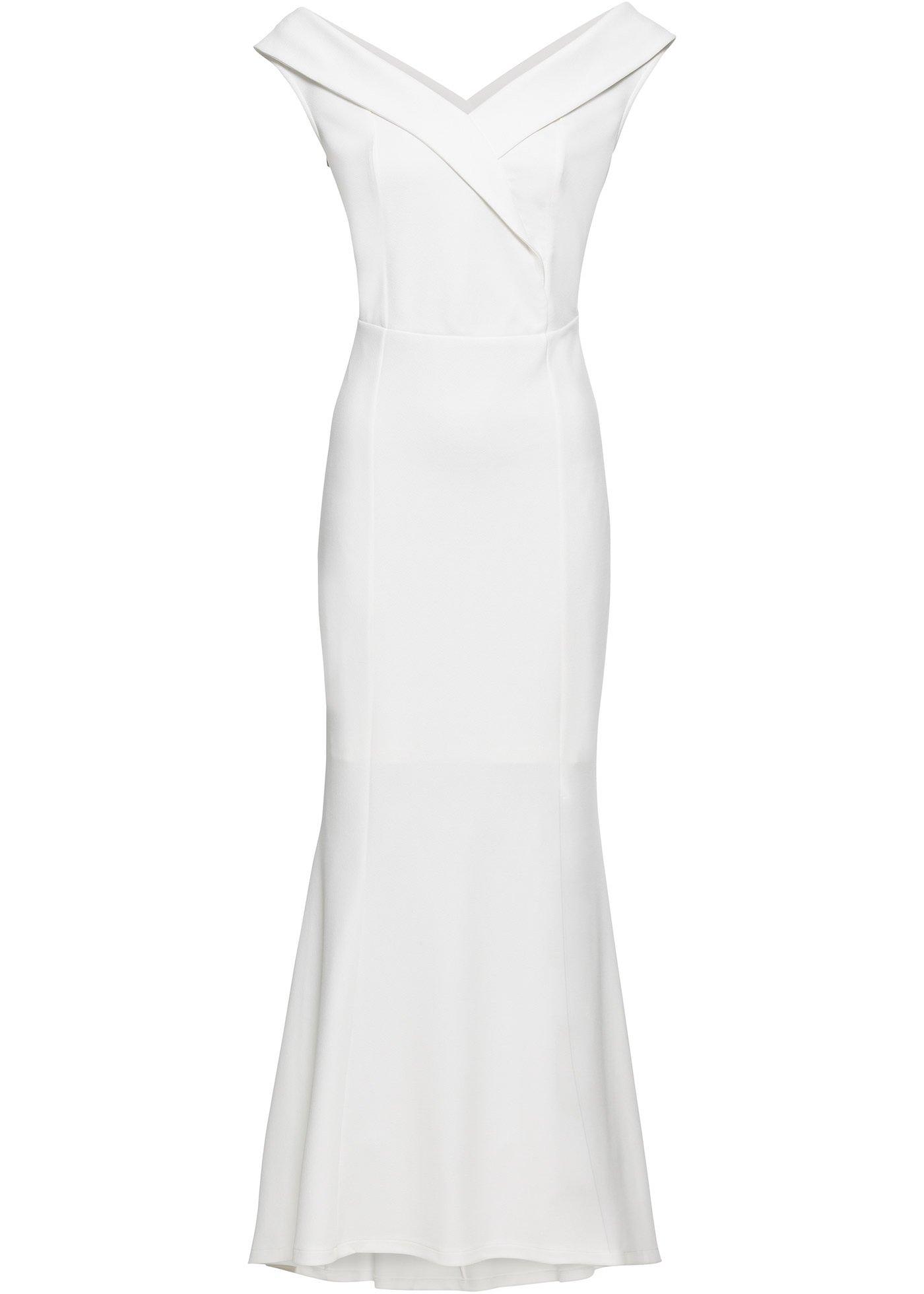 Robe de mariée à encolure Carmen