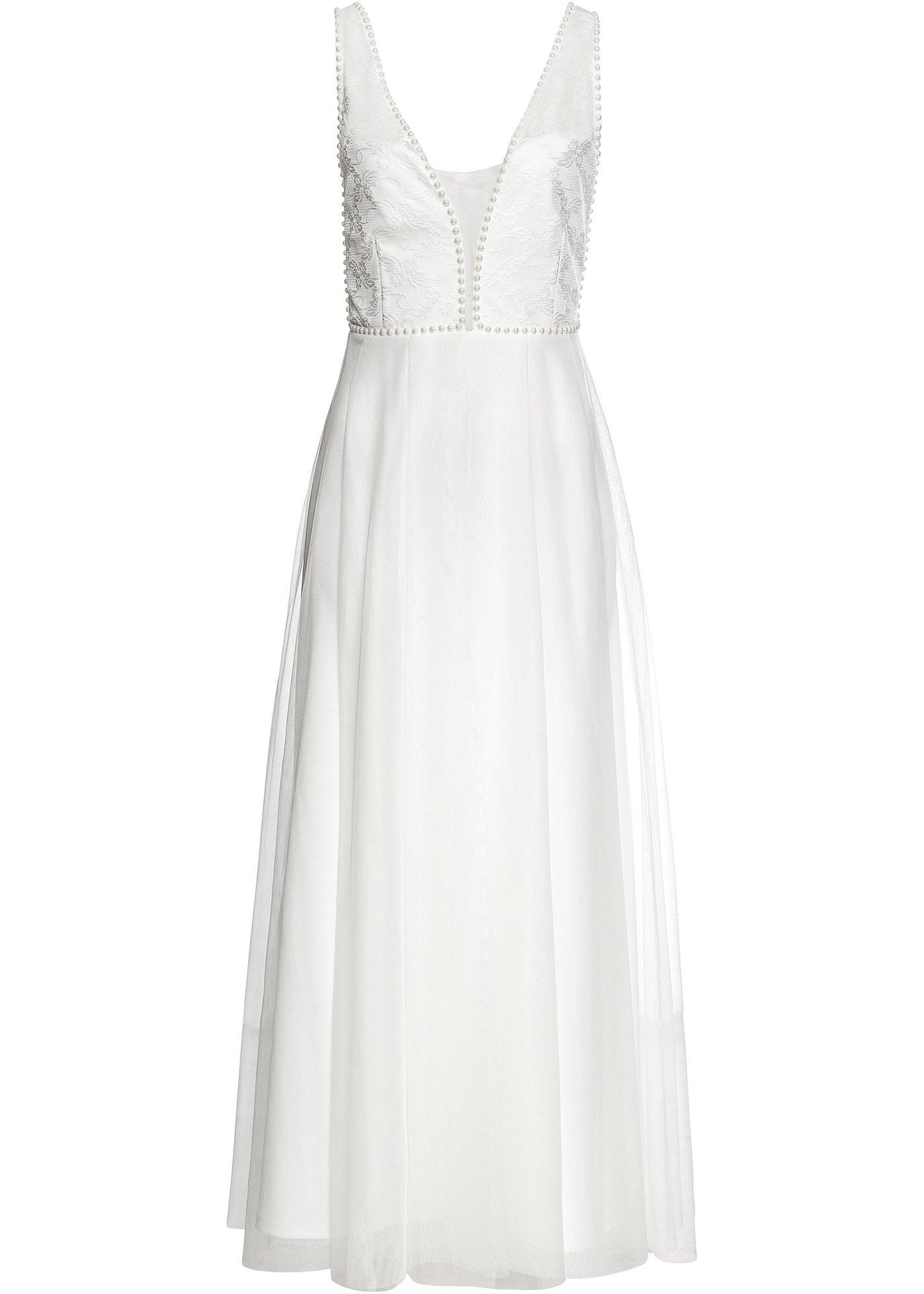 Robe de mariée avec éléments décoratifs brodés