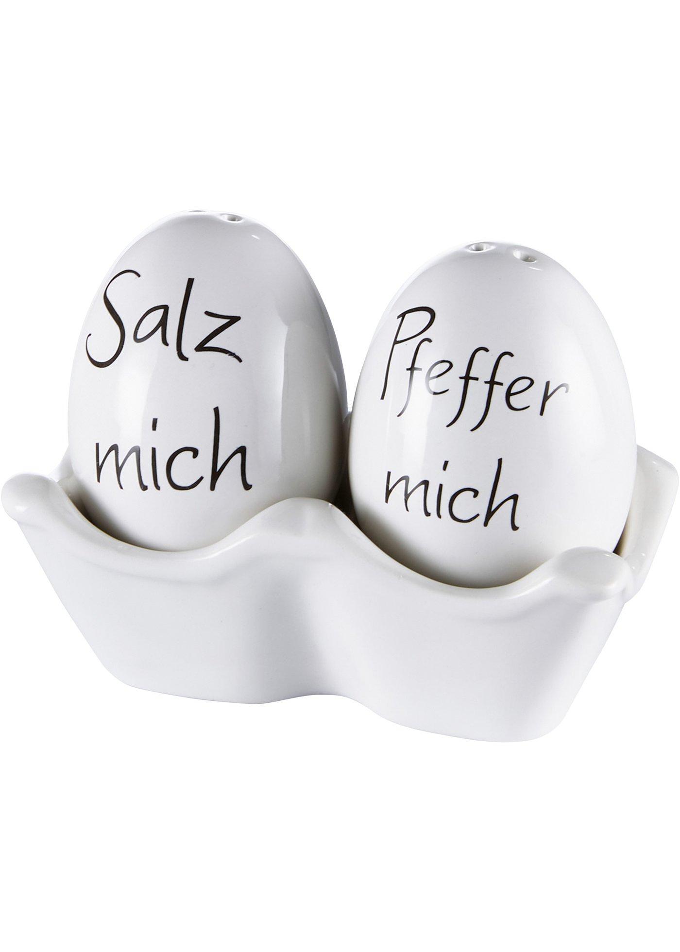 Salière et poivrière Œuf (Ens. 3 pces.)