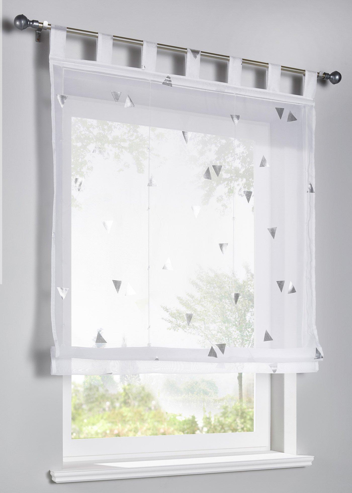 Store bateau transparent à imprimé brillant