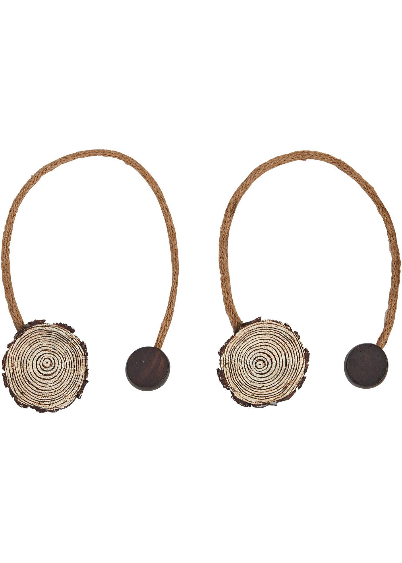 Lot de 2 embrasses effet bois