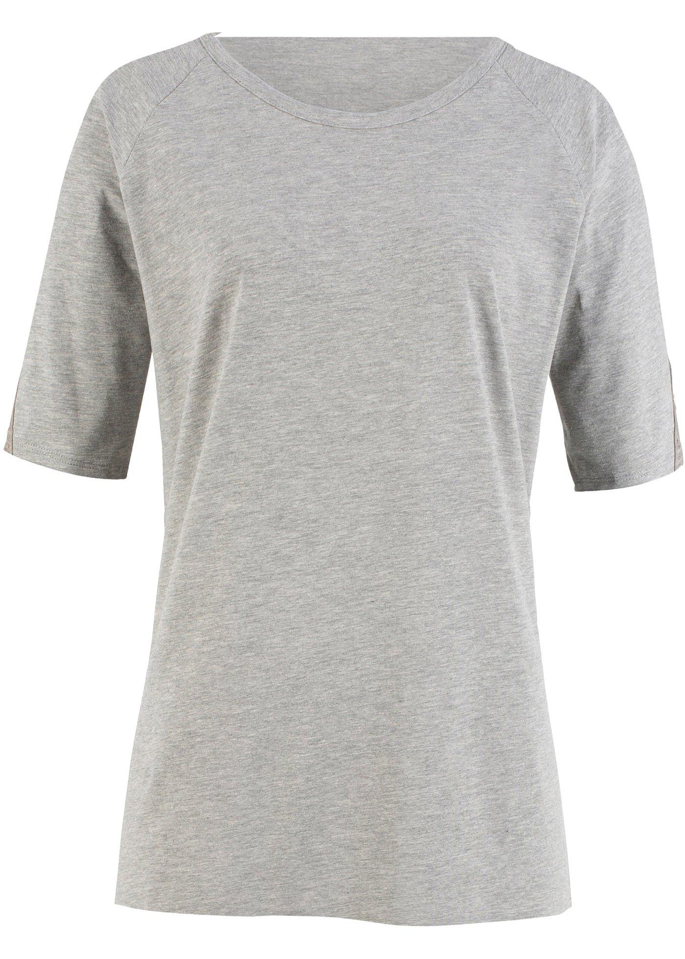 T-shirt à empiècement dentelle aux manches