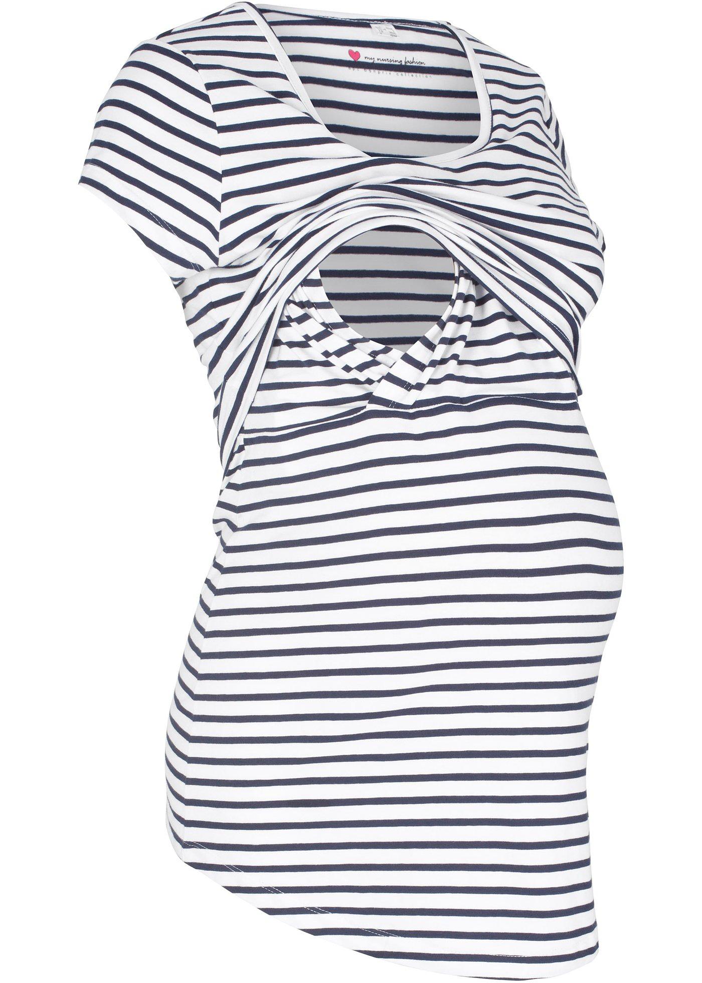 T-shirt de grossesse/d'allaitement, rayé