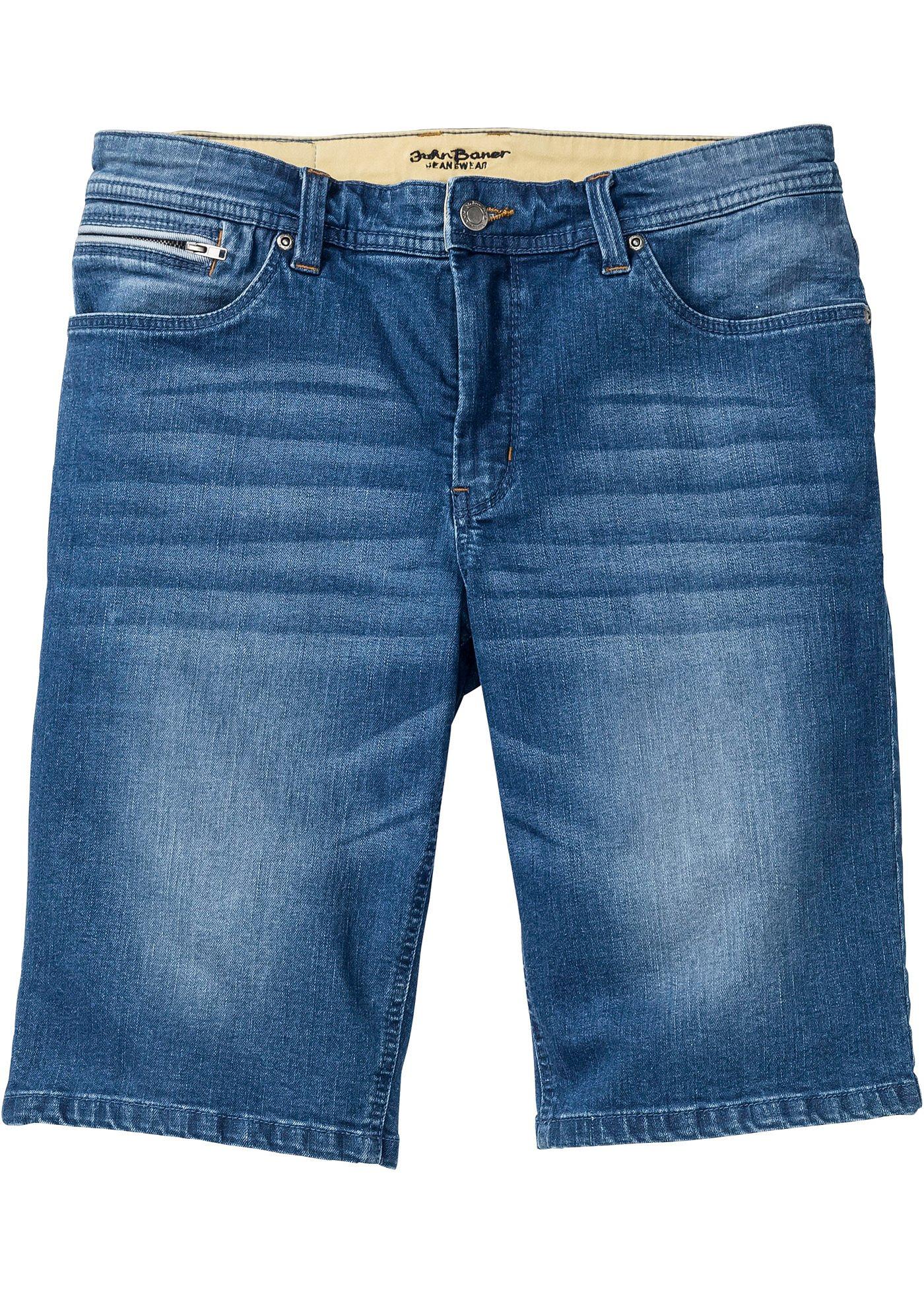 Bermuda en jean extensible, Slim Fit
