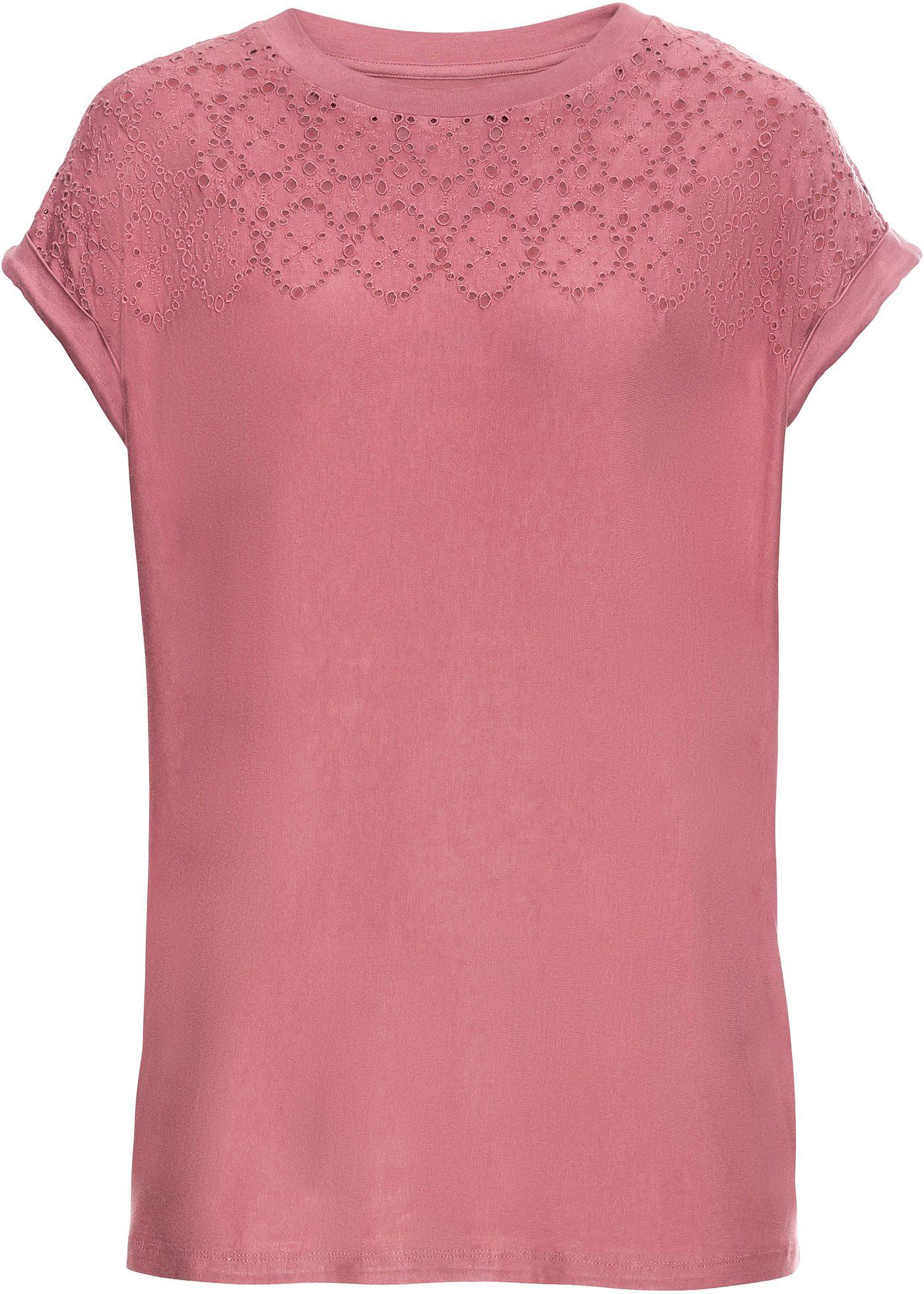 T-shirt à broderie ajourée