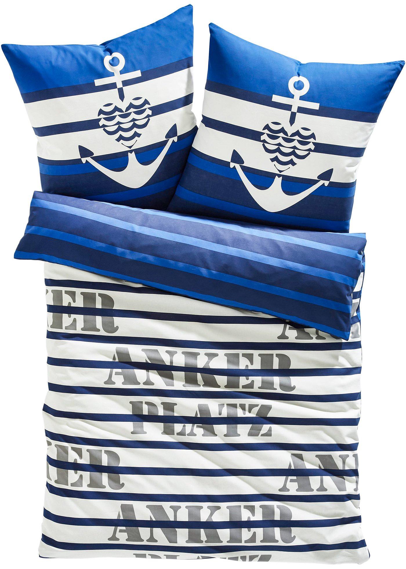 Parure de lit réversible Ancre