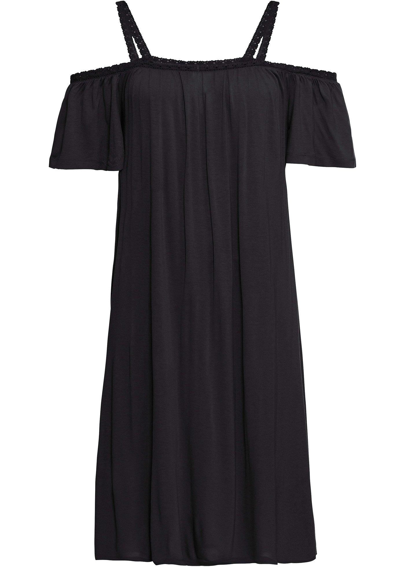 Robe Carmen avec galon en dentelle