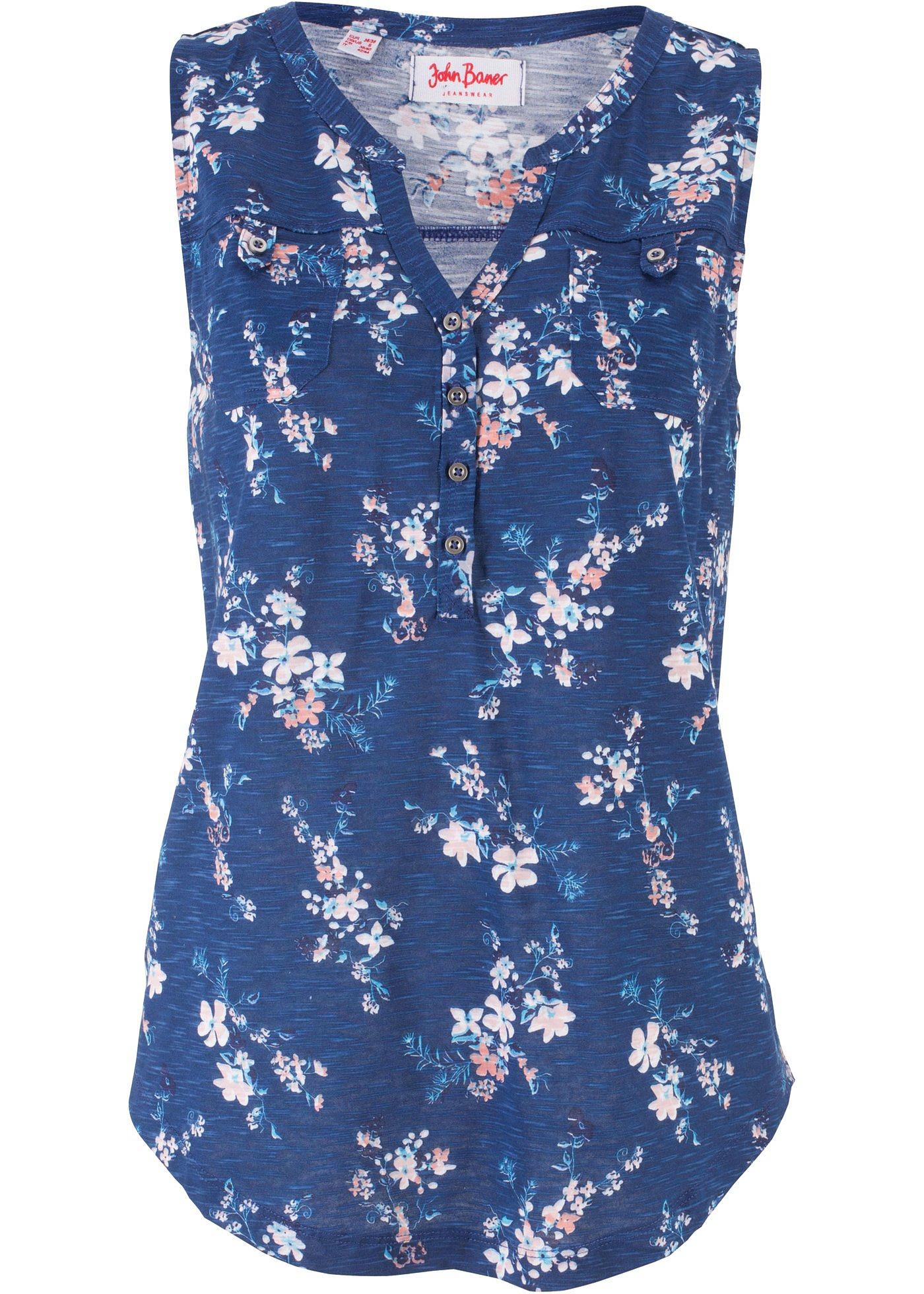 Top en coton bio, imprimé