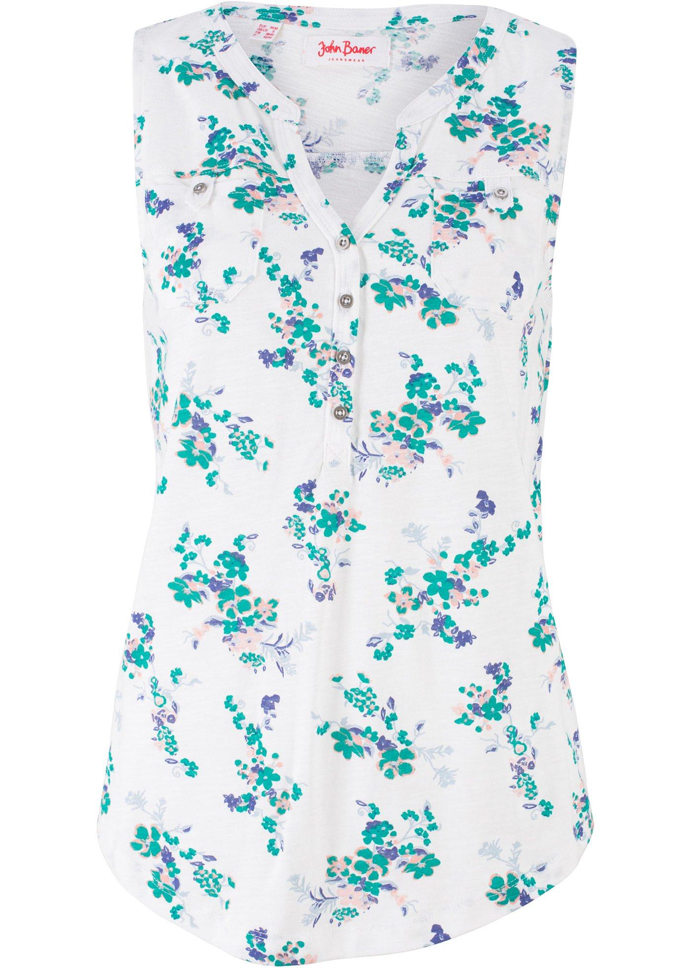 Top en coton bio, imprimé