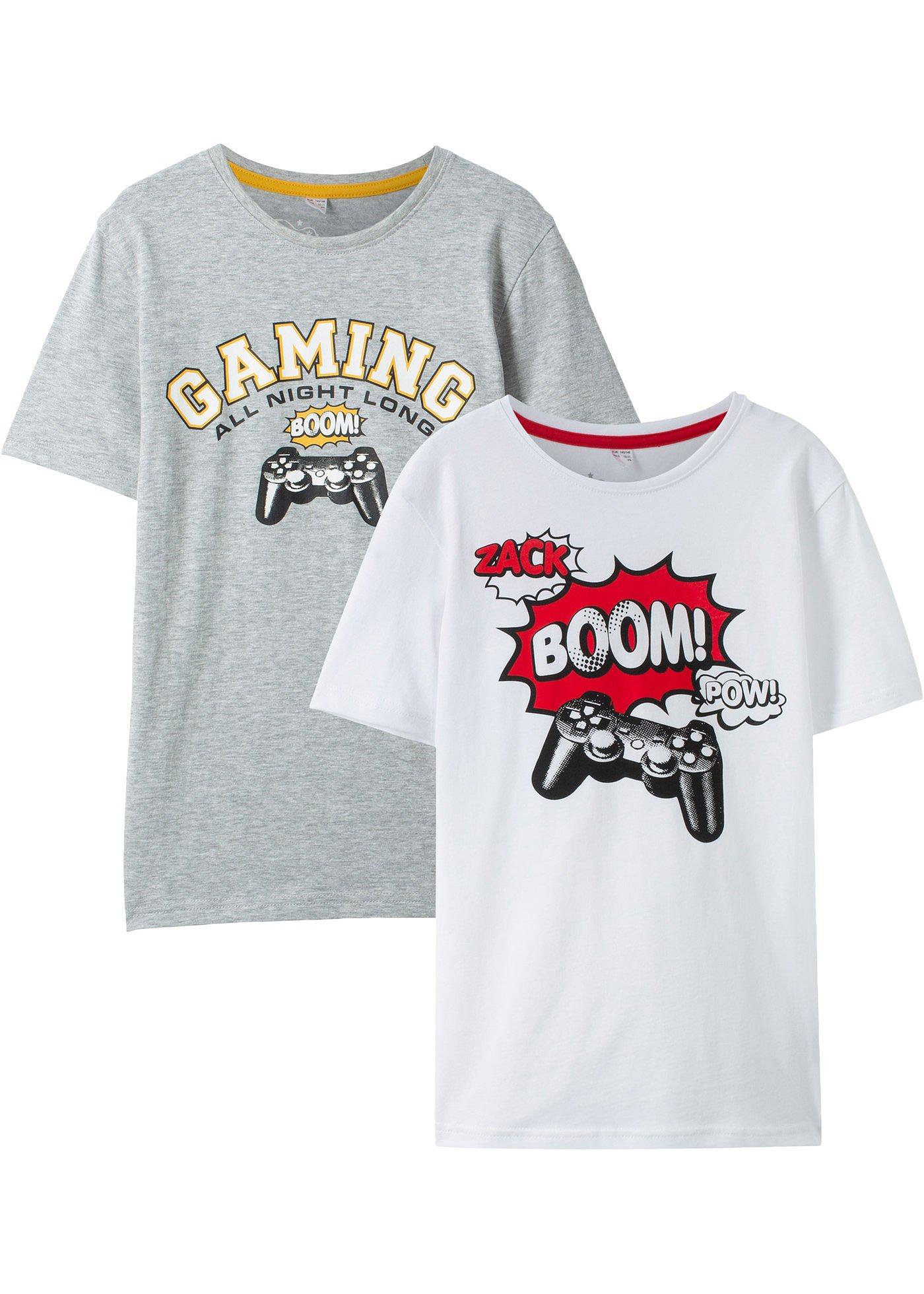Lot de 2 T-shirts garçon en coton bio