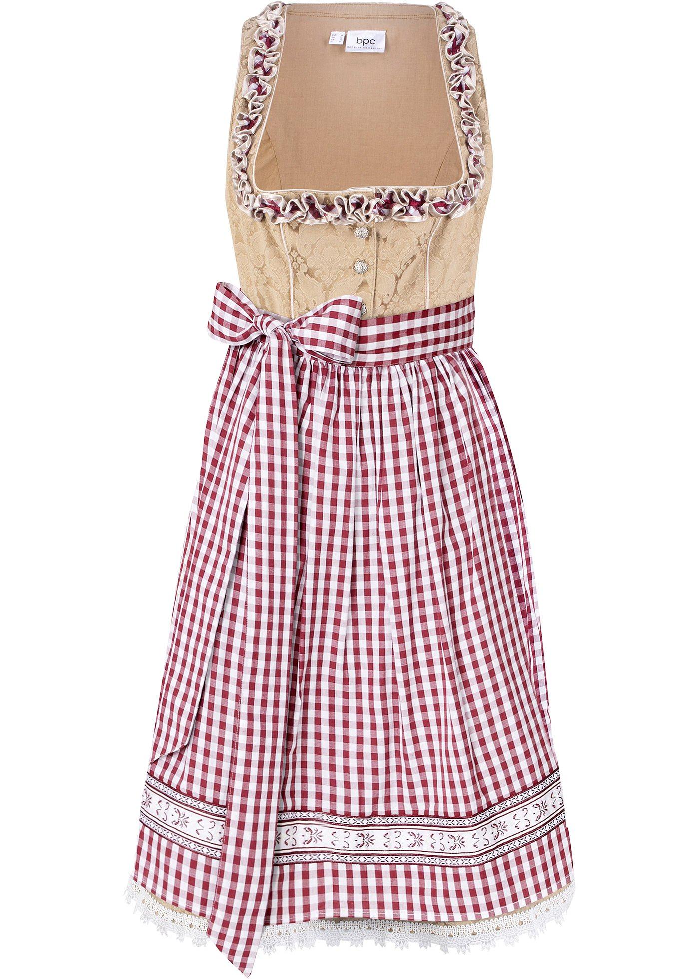 Dirndl avec tablier, longueur genou (Ens. 2 pces.)