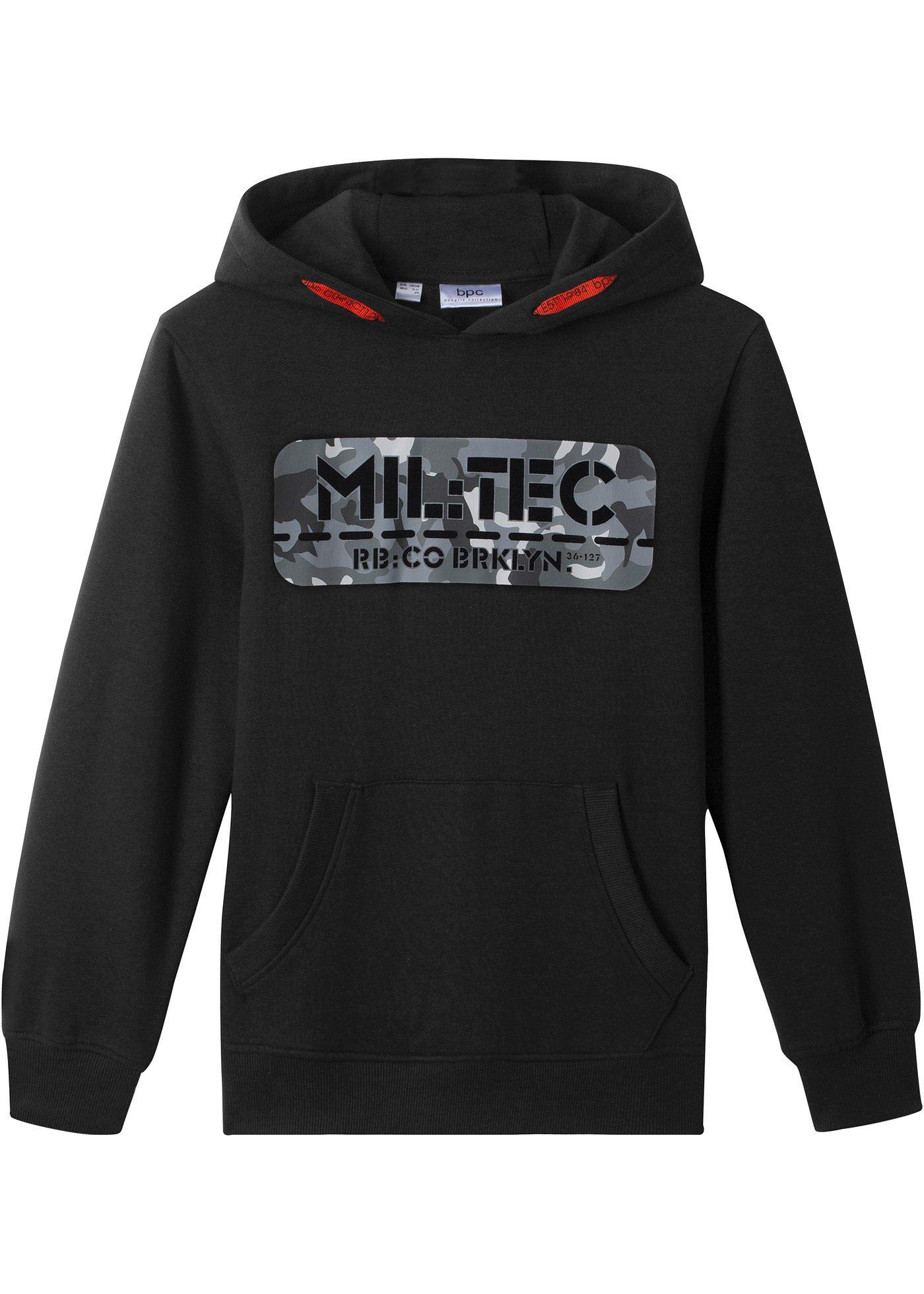 Sweat-shirt garçon à capuche avec imprimé