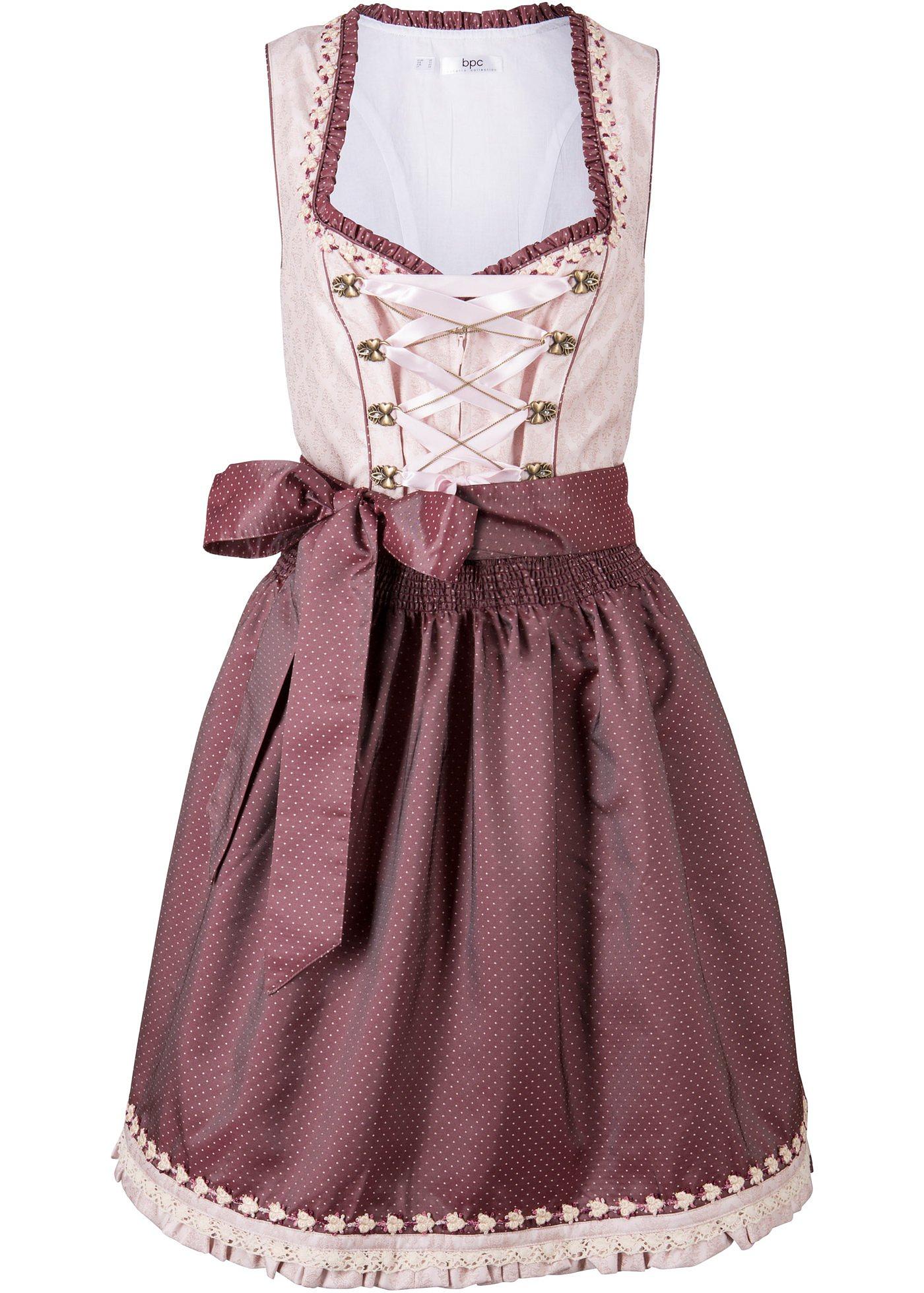 Dirndl avec tablier (Ens. 2 pces.)