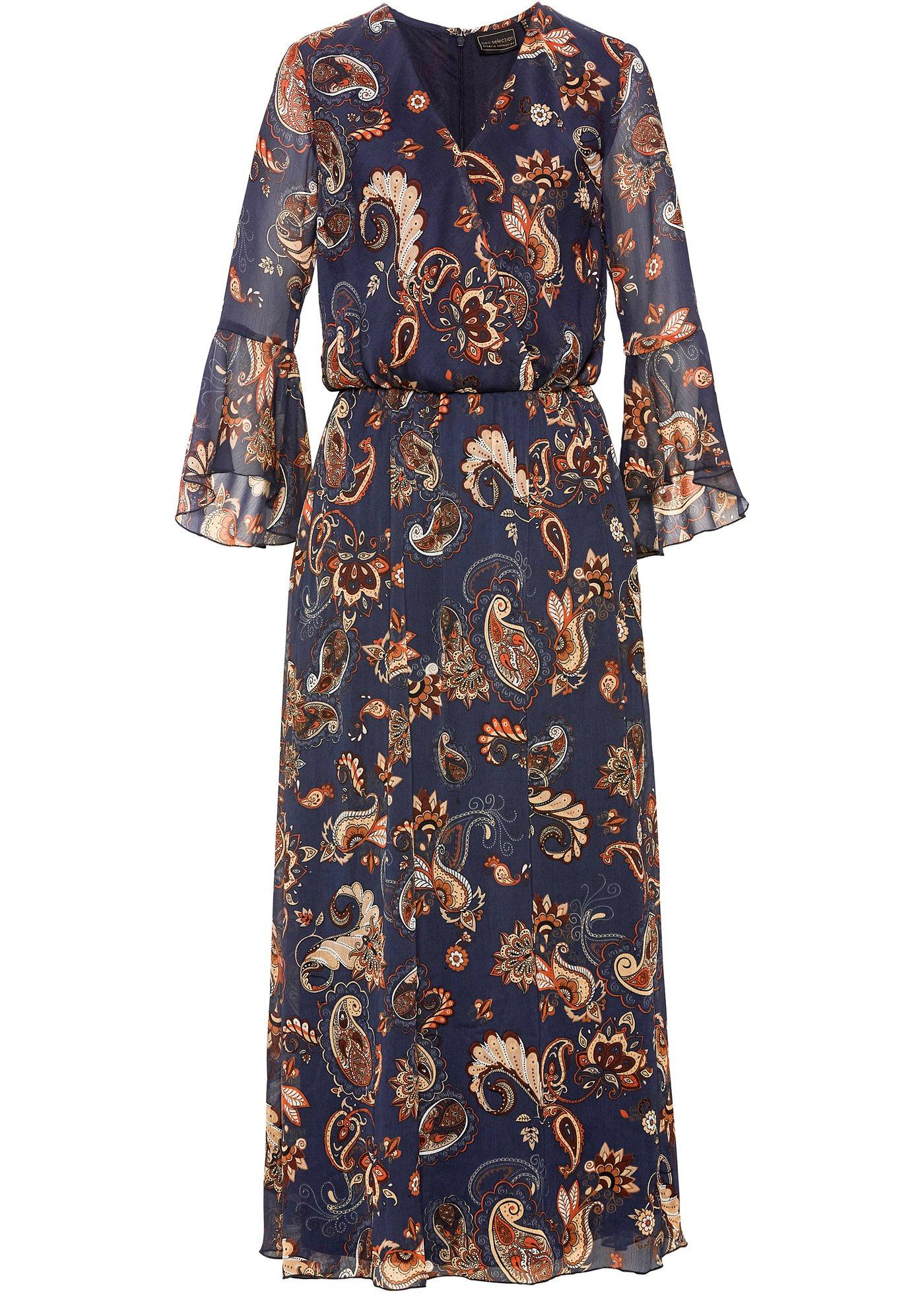 Robe maxi longue en voile de chiffon