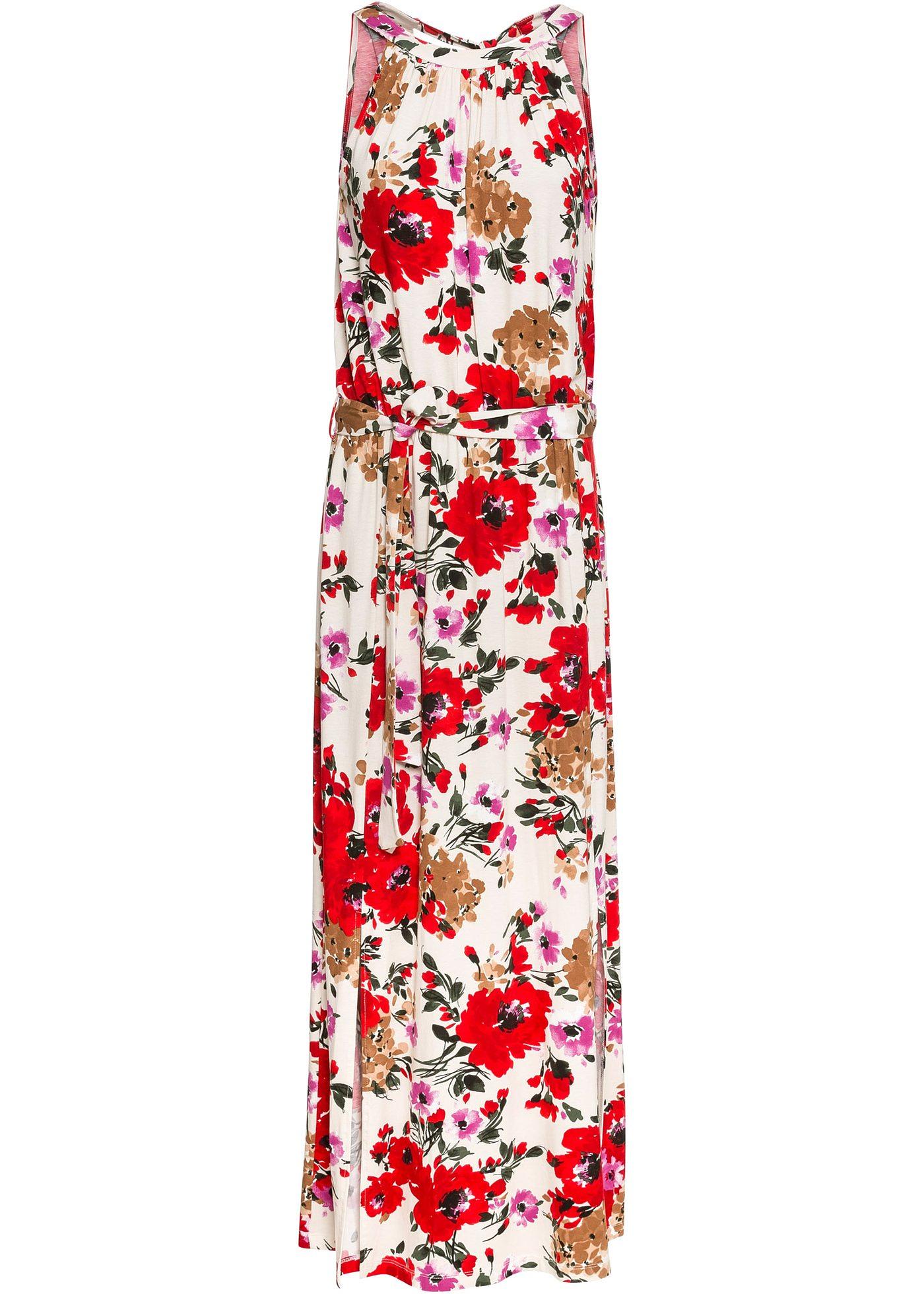 Robe longue à imprimé floral