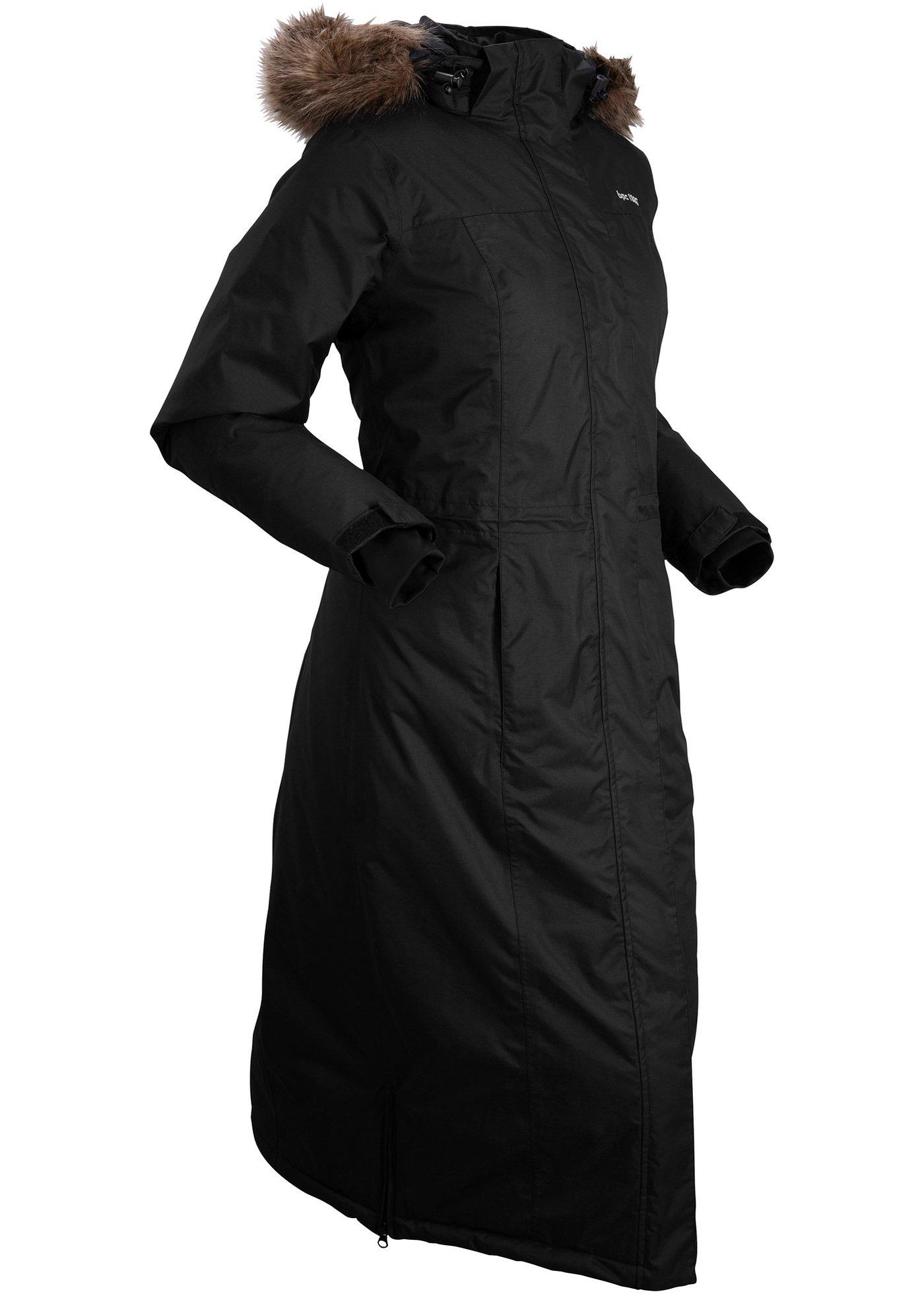Manteau outdoor fonctionnel chaud avec imitation fourrure