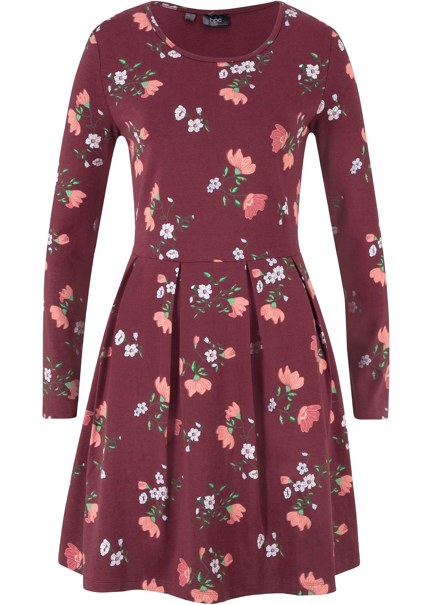 Robe en jersey à fleurs