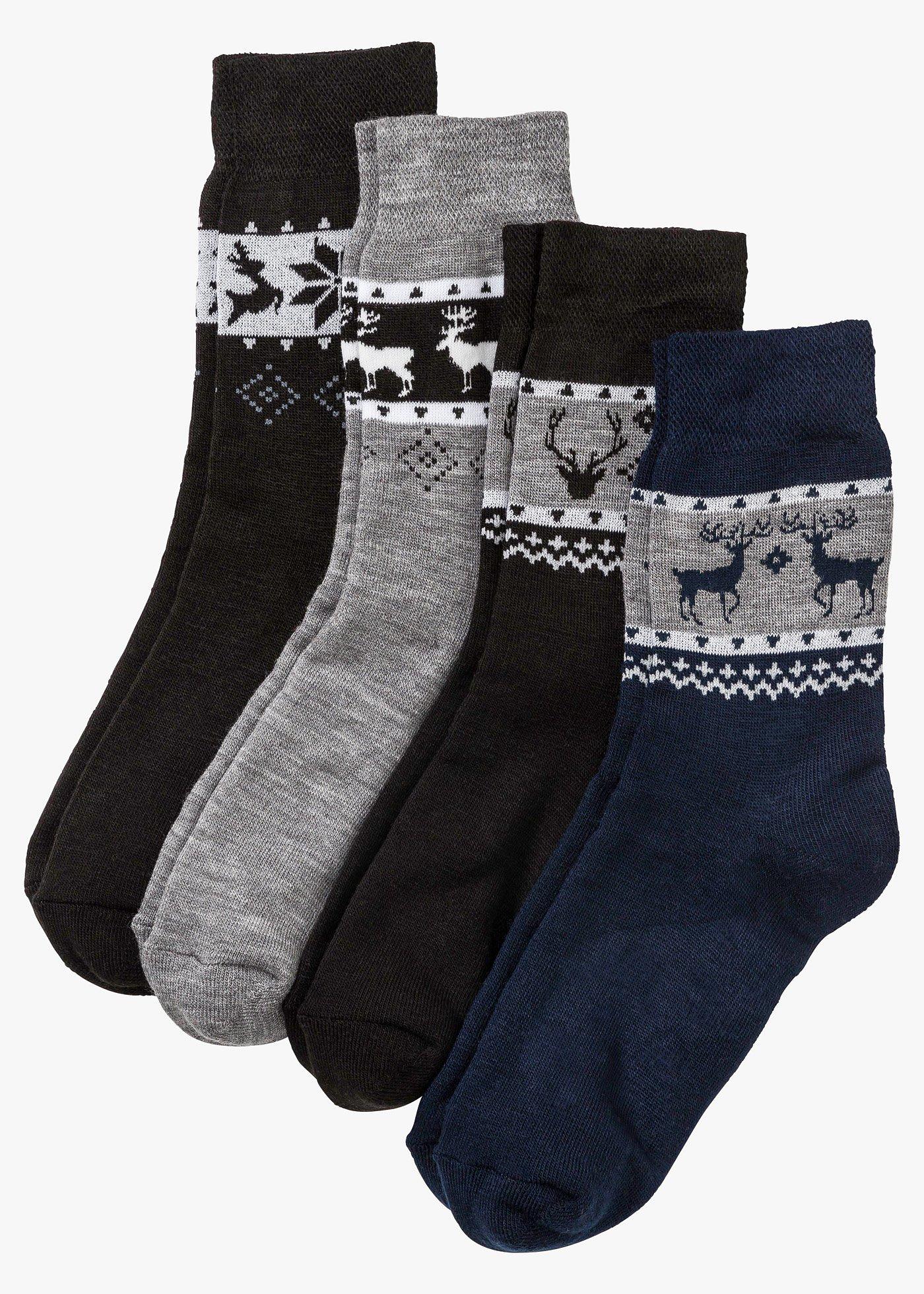 Lot de 4 paires de chaussettes thermo mixtes